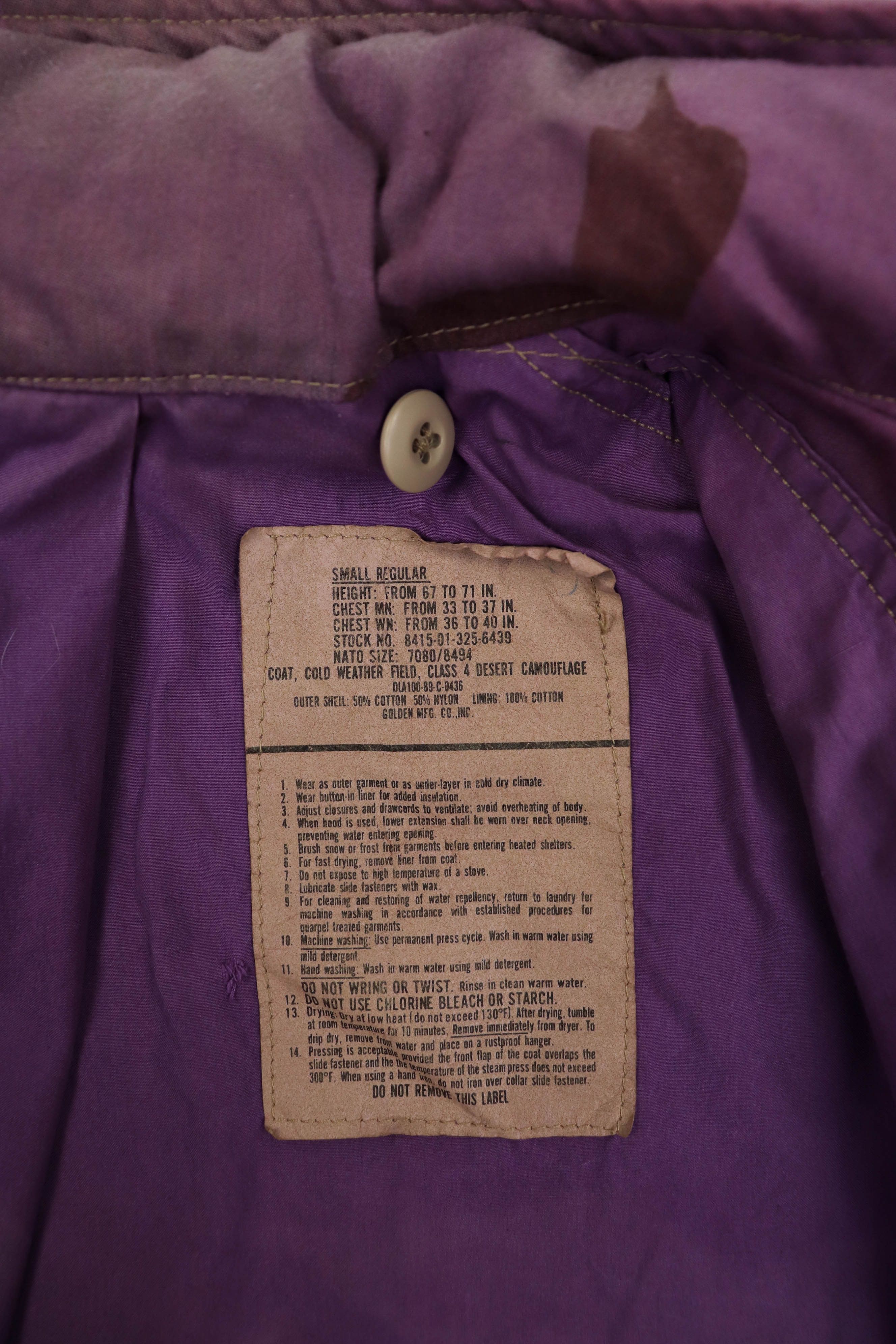 Vintage Vintage Custom Repainted Sun Faded Purple Camo M-65 FJacket Size US S / EU 44-46 / 1 - 20 Thumbnail