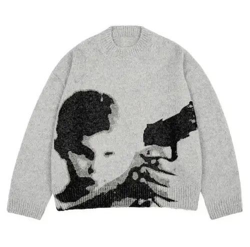 Oversized Sweater Loose Y2K Pullovers Aesthetic