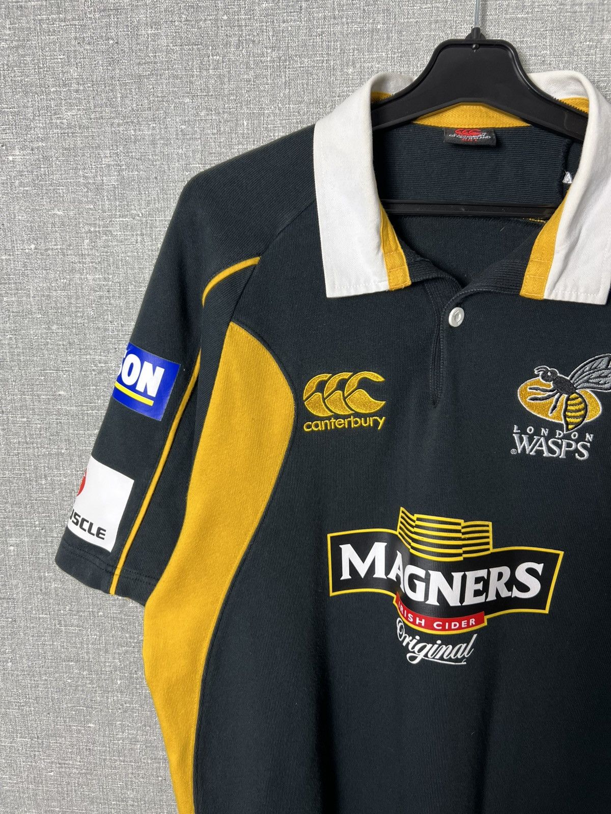 Canterbury of New Zealand Vintage Canterbury Wasps London Rugby Union Jersey Size L Size US L / EU 52-54 / 3 - 3 Thumbnail