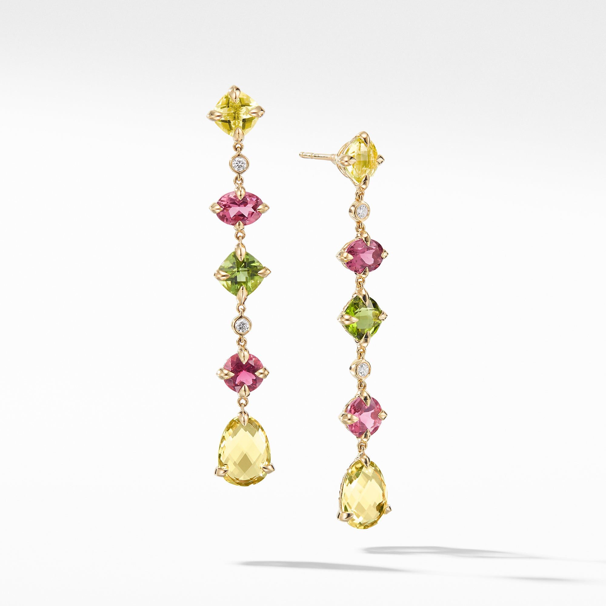 David Yurman o1w1db10526 14280D/Size10/Multi Drop Earrings in Multicolor Size ONE SIZE - 1 Thumbnail