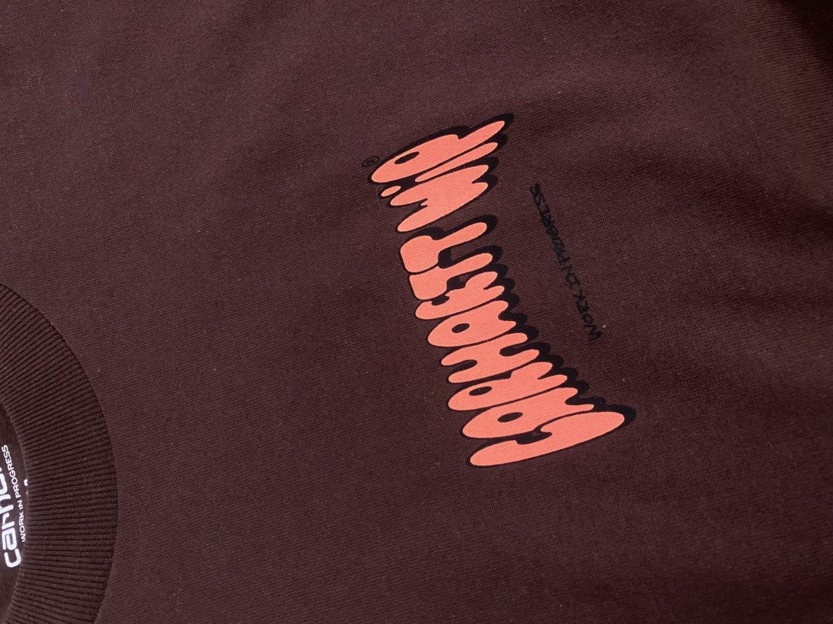 Carhartt carhartt wip bubble script t shirt ale brown Size US M / EU 48-50 / 2 - 3 Thumbnail