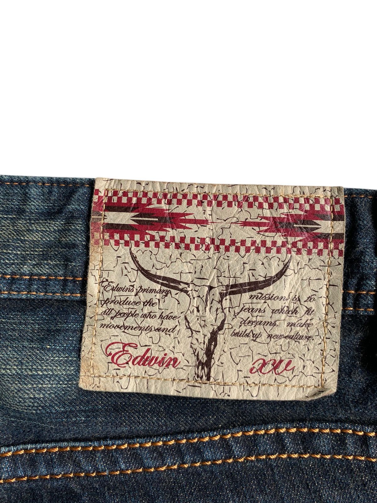 Tornado Mart FLARE💥 EDWIN XV NAVAJO HIPPIES STYLE MUDMAX RUSTY DENIM🎌☠️ Size US 32 / EU 48 - 9 Thumbnail