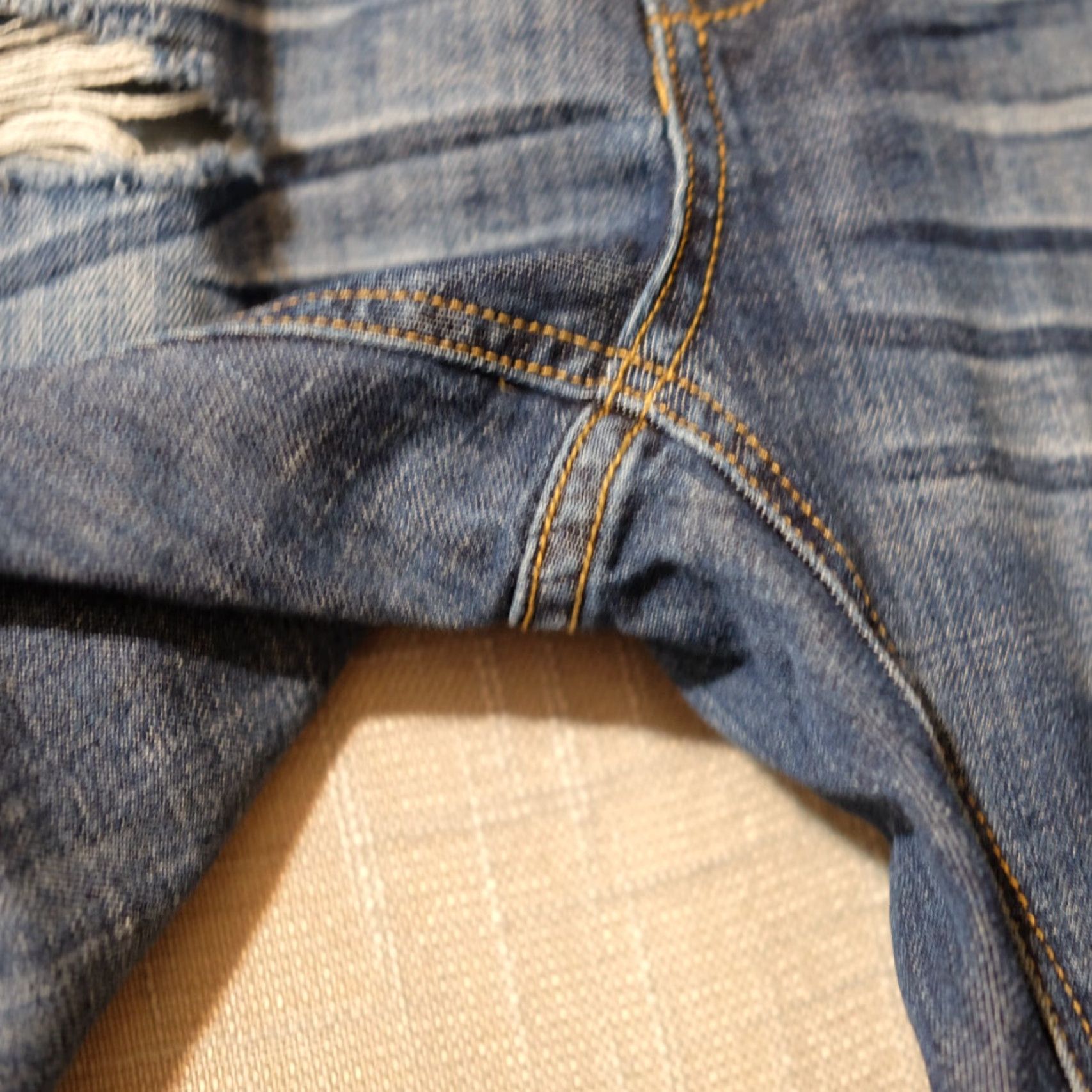 Vintage VINTAGE UEC London Jeans Distressed Blue Flared Women's 6 W31-1/2 x L35 #H59-45 Size 28" / US 6 / IT 42 - 4 Thumbnail