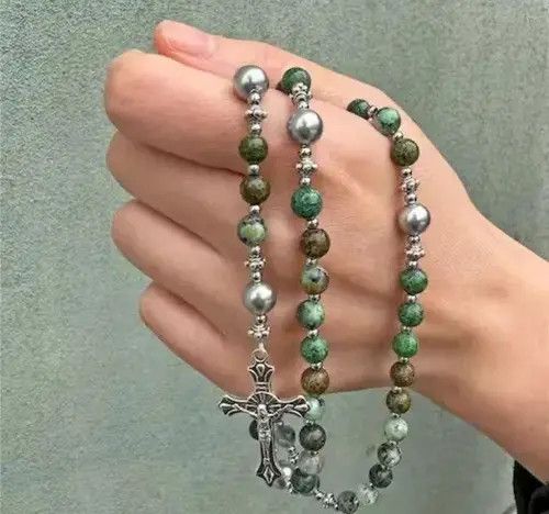 Jewelry Saint Benedict Rosary Necklace Chain Catholic Church Jesus Size ONE SIZE - 6 Thumbnail