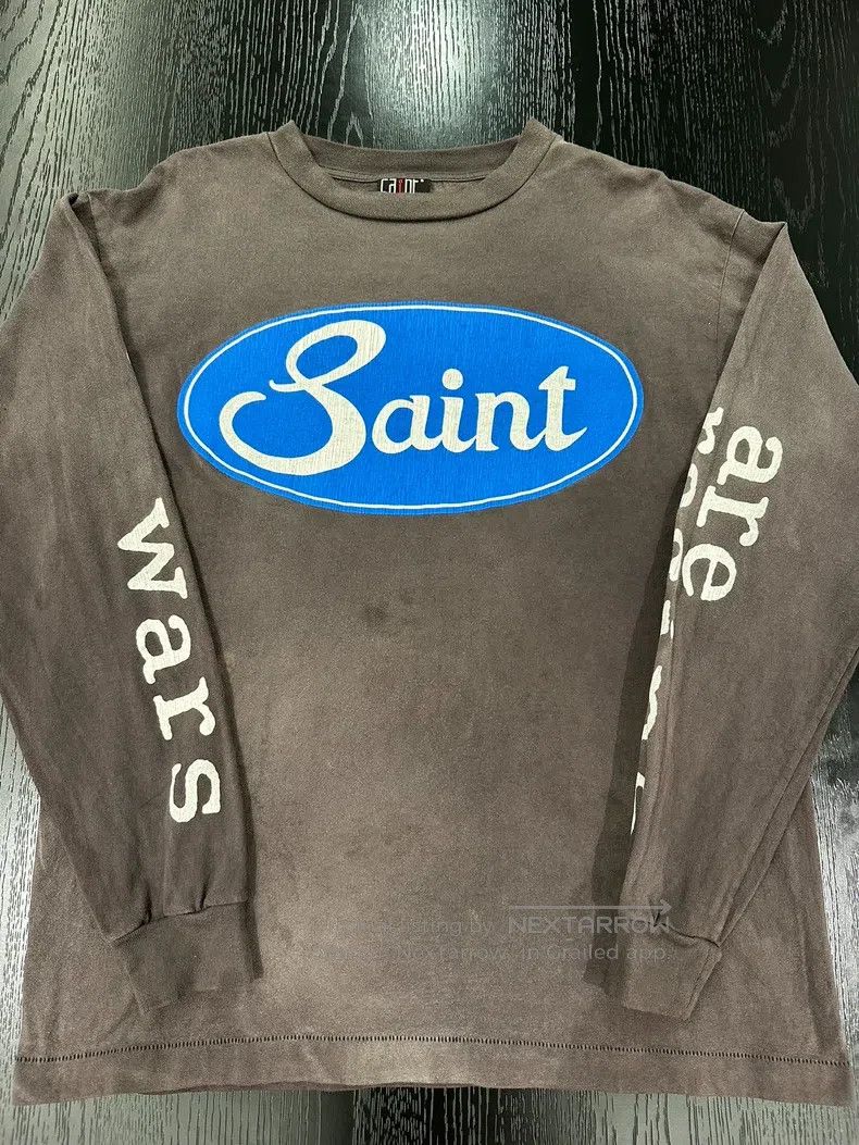 Saint Michael Saint Michael Letterprint long sleeves Size US S / EU 44-46 / 1 - 1 Thumbnail