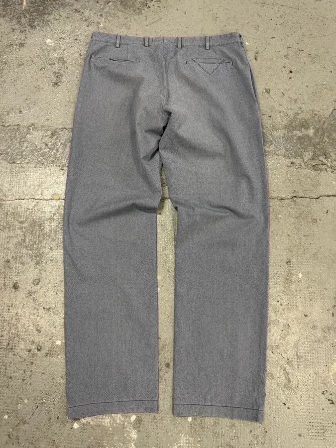 Prada × Vintage 2000s Prada Blue Grey Minimalist Straight Pants Size US 33 - 5 Thumbnail