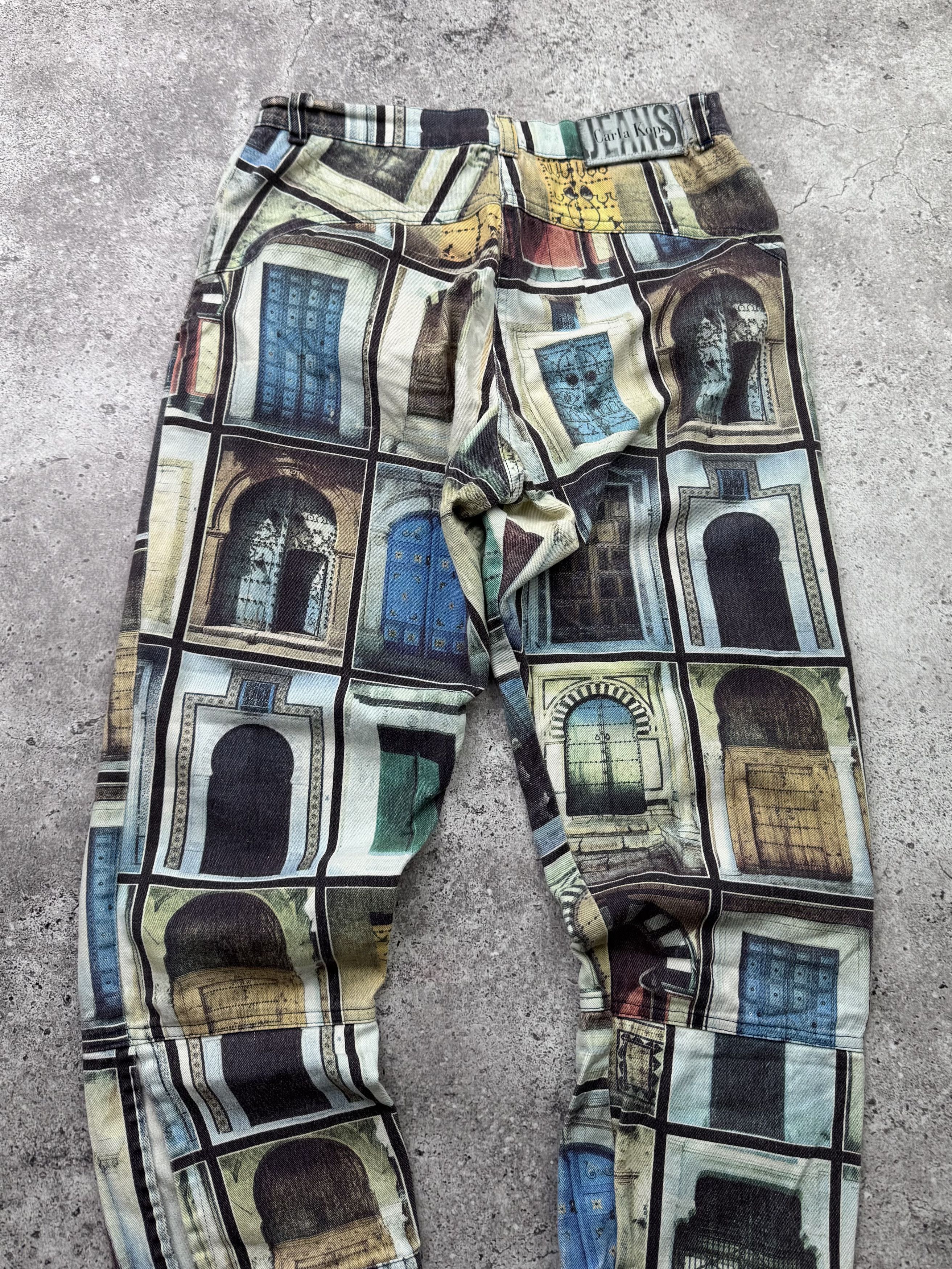 Vintage Vintage Printed Cropped Pants C552(V521) Size 25" / US 0 / IT 36 - 6 Thumbnail
