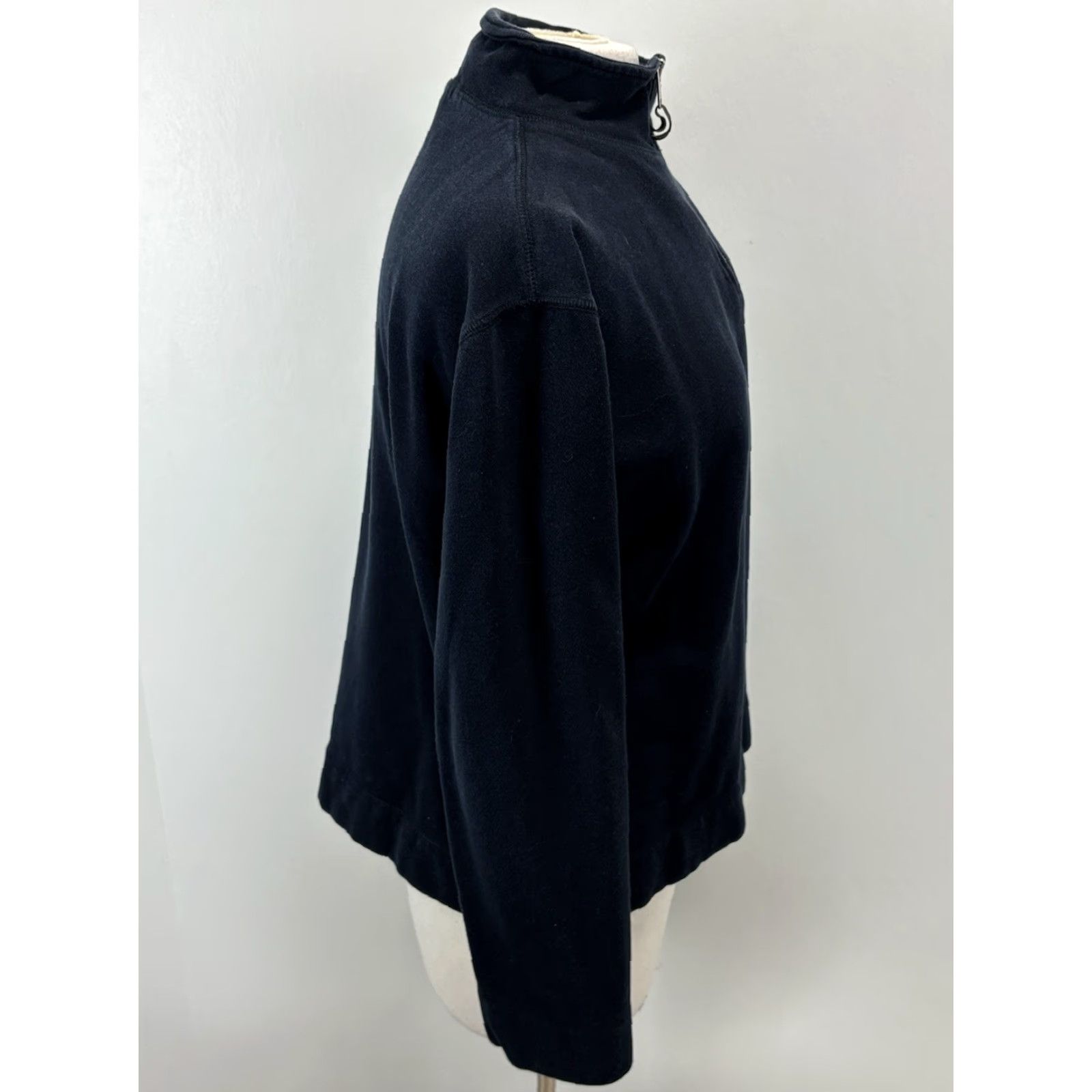Ralph Lauren VINTAGE Lauren Ralph Lauren 2 Pc Jogging Outfit Shirt Pants Set Womens PS Petite Navy Pullover Mock Neck 1/4 Zip Comfort Easy Care Size S / US 4 / IT 40 - 7 Thumbnail