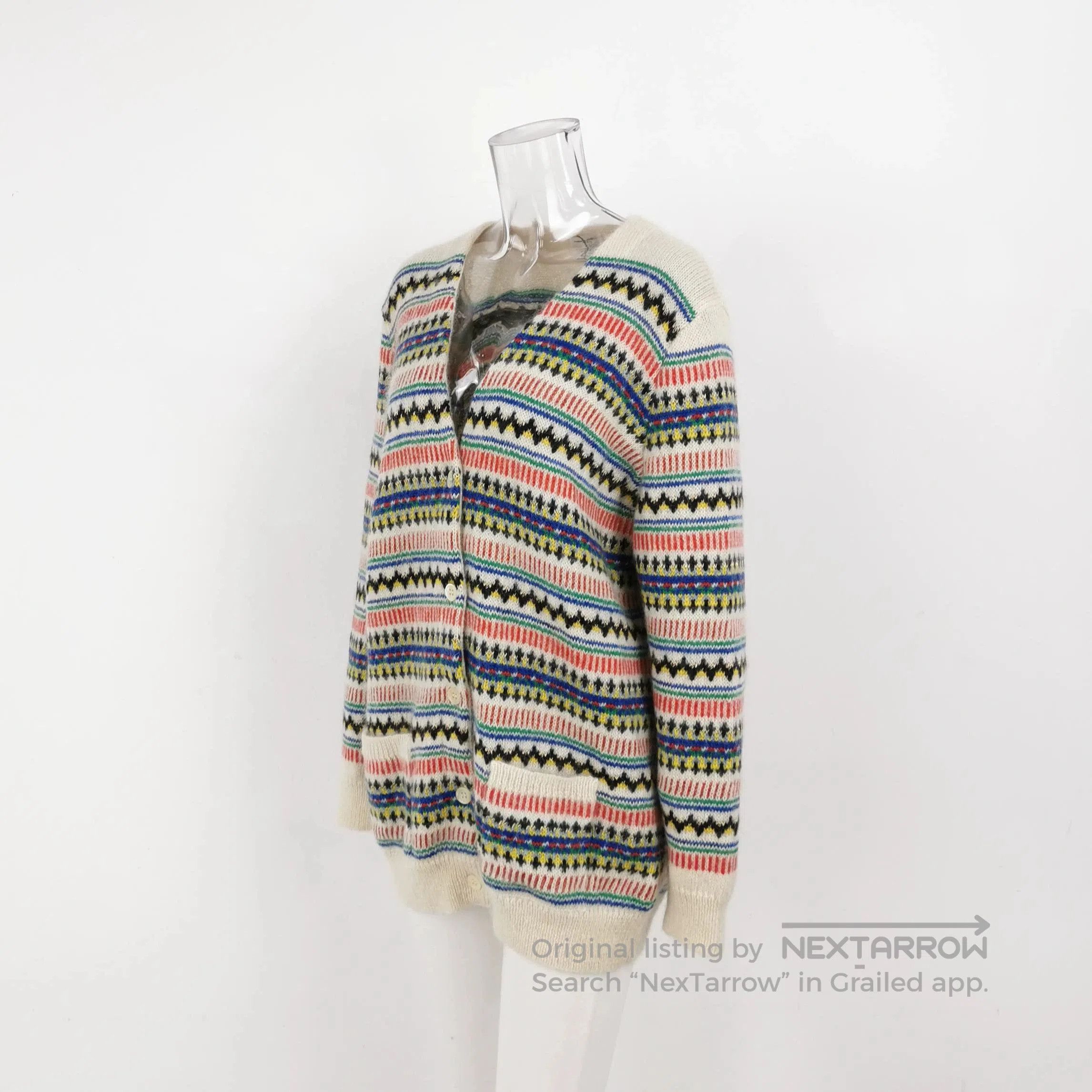 Saint Laurent Paris Saint Laurent Striped V. Size US M / EU 48-50 / 2 - 2 Thumbnail