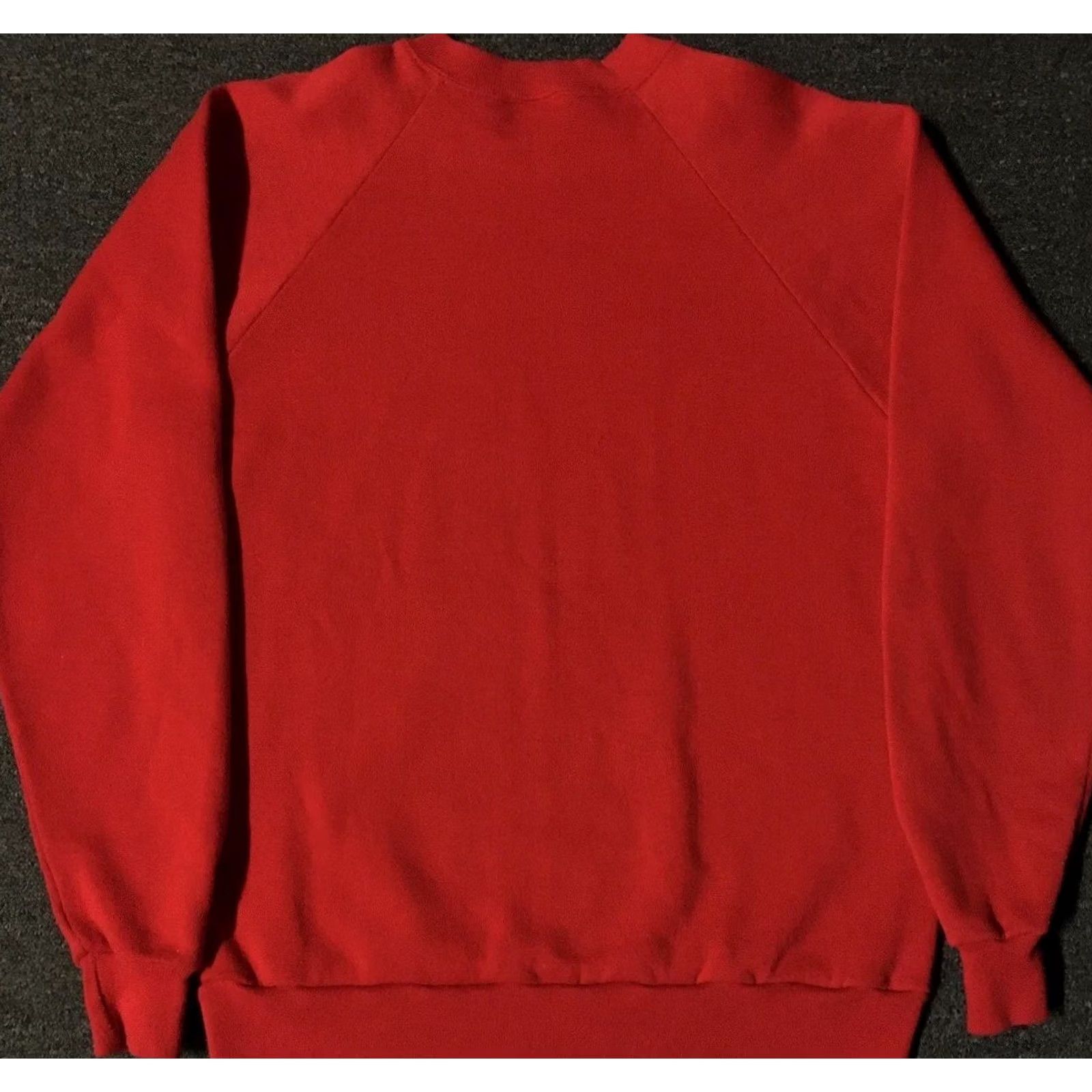 Vintage Vtg 80s Lincoln High School Bears Wrestling Faded Spellout Sweatshirt M Red USA Bears Track Grunge PE Mens Sweatshirt Size US M / EU 48-50 / 2 - 5 Thumbnail
