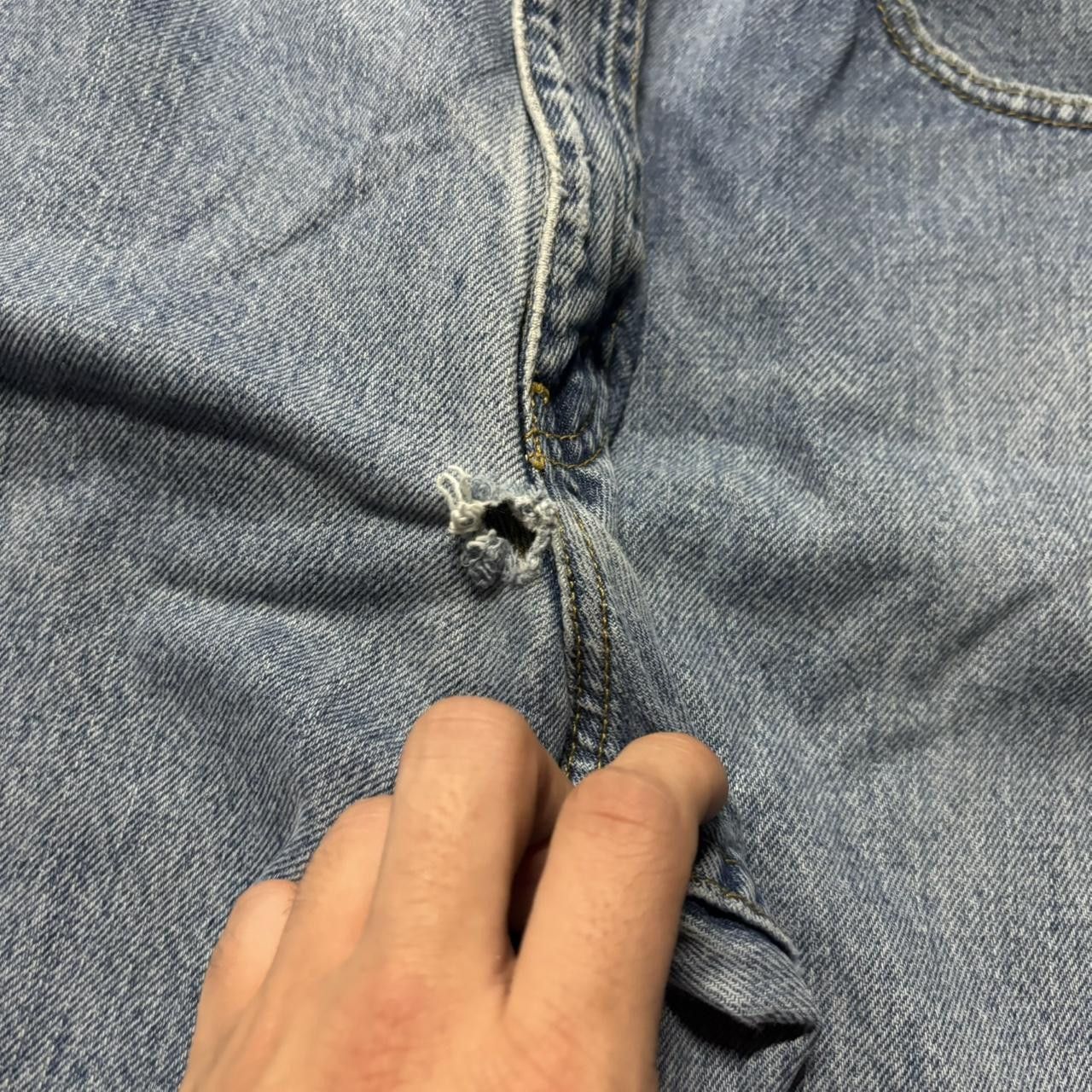 Japanese Brand × Vintage Crazy Vintage Y2K/2000s Grunge Medium Wash Skater Denim Jeans! Size US 34 / EU 50 - 6 Thumbnail