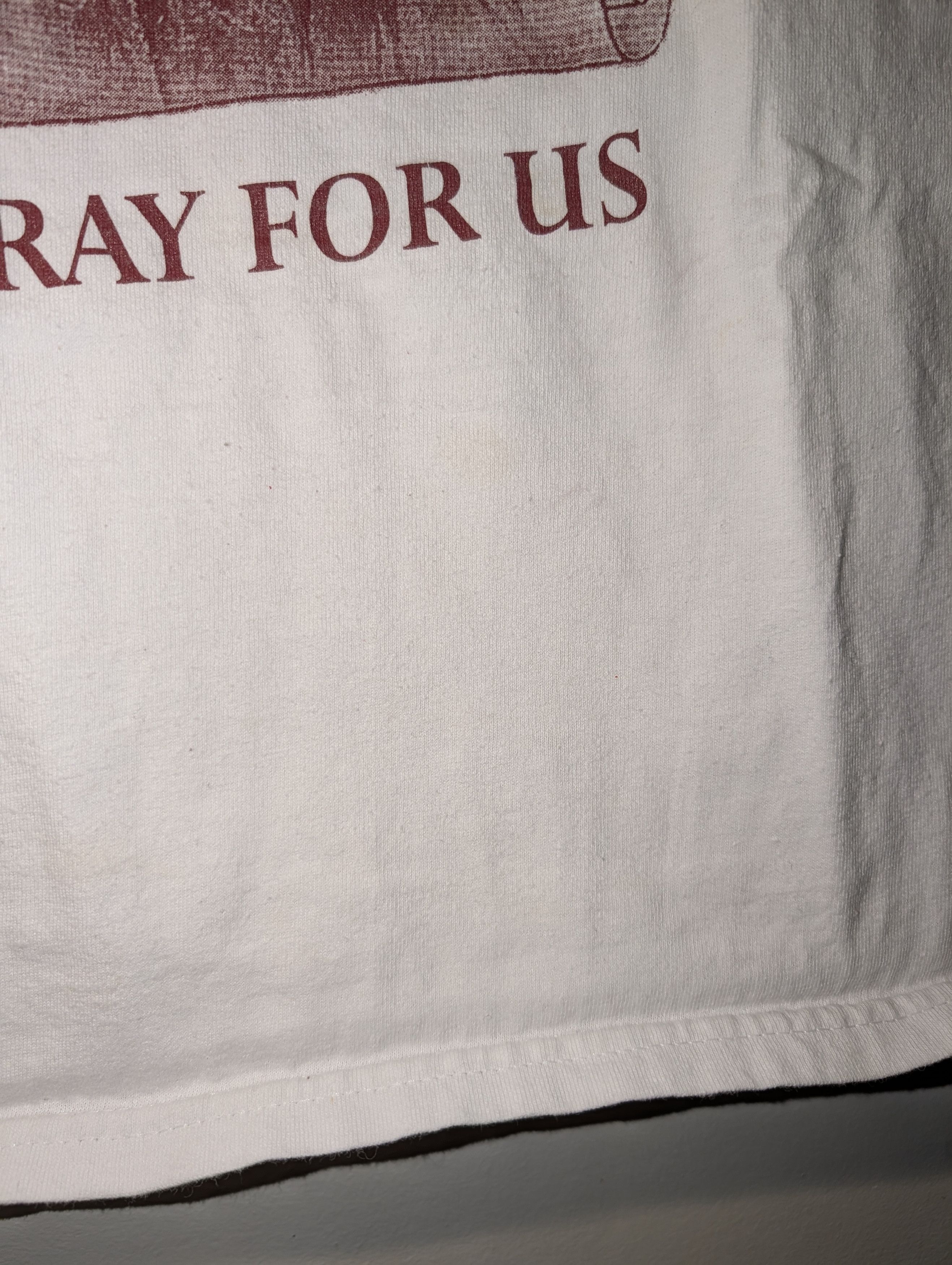 Vintage Vintage Y2K Our Lady of Guadalupe Pray for Us White T-Shirt Size US S / EU 44-46 / 1 - 9 Thumbnail