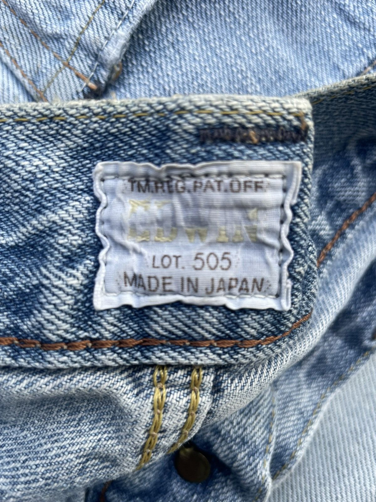 Edwin Vintage Edwin 505ZX Selvedge Distresed Jeans Size US 36 / EU 52 - 22 Thumbnail