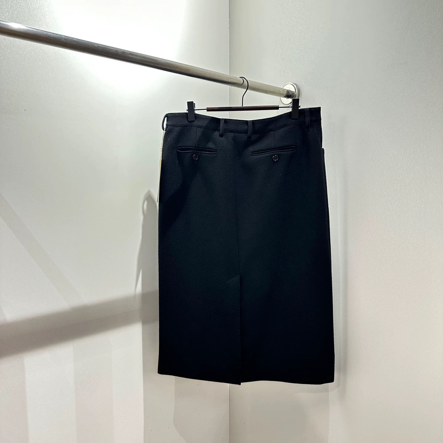 Celine Celine may459 wool mohair solid skirt 40 Size 27" / US 4 / IT 40 - 2 Thumbnail