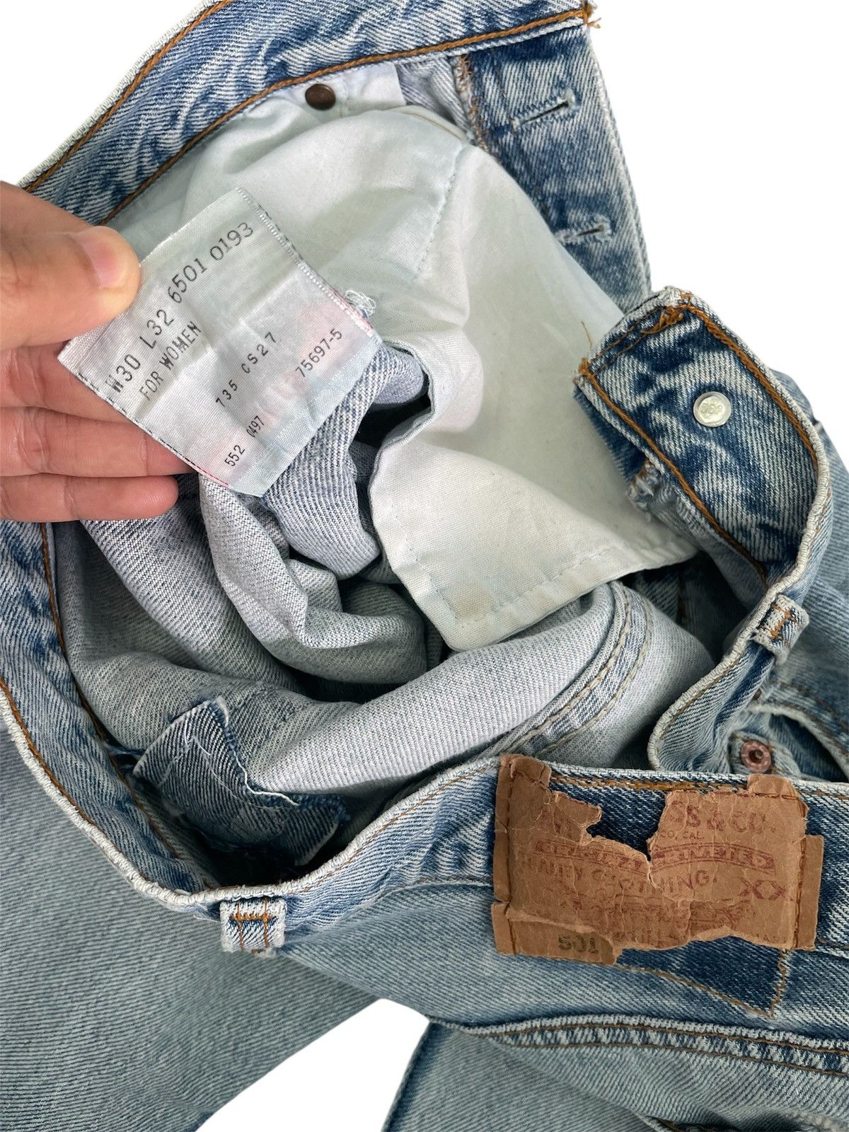 Levi's × Vintage Vintage 90s Levis 501 Jeans Size US 30 / EU 46 - 6 Thumbnail