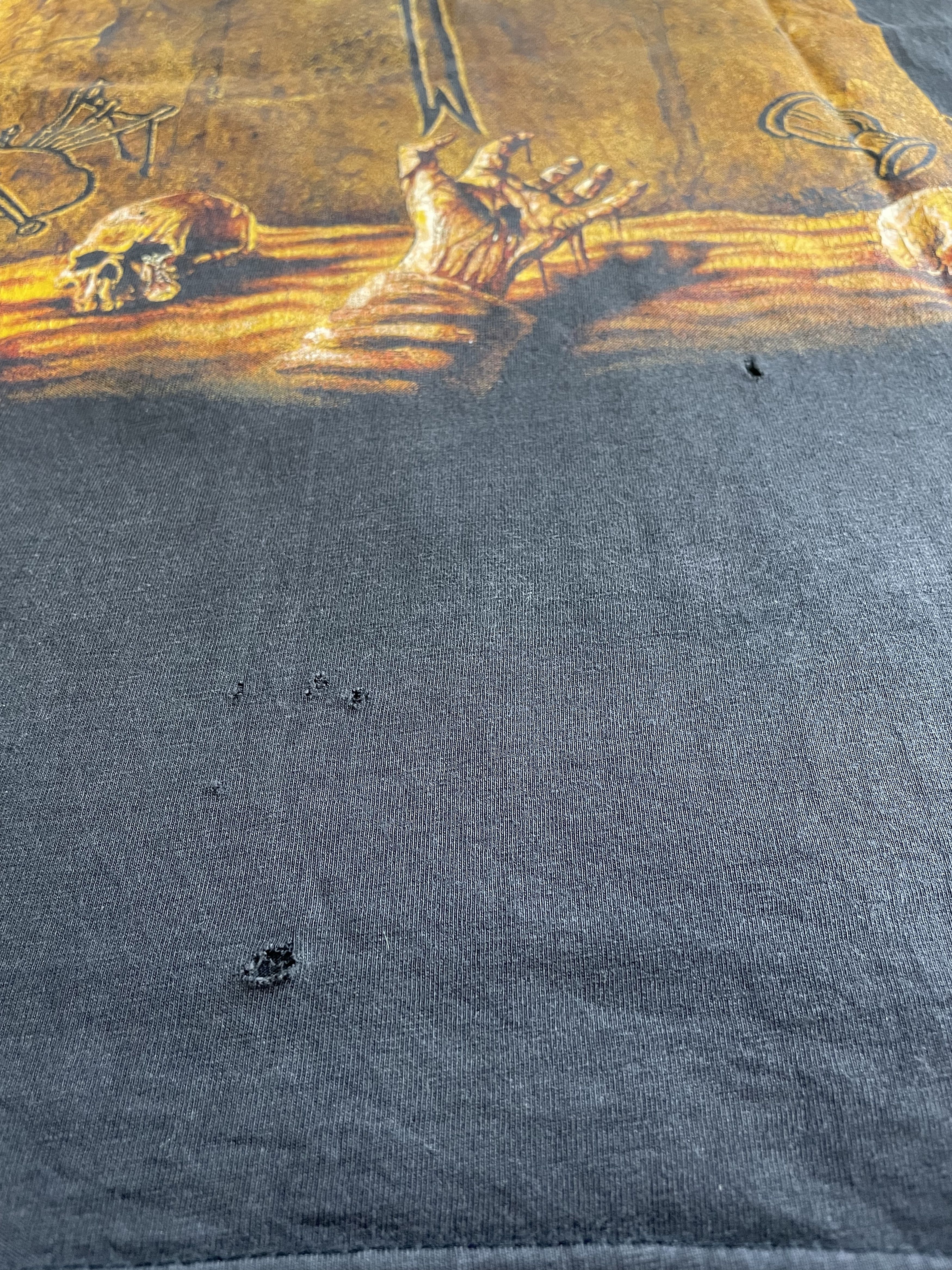 Band Tees × Vintage Grave Digger 90s Vinatge Faded T Shirt Size US L / EU 52-54 / 3 - 6 Thumbnail