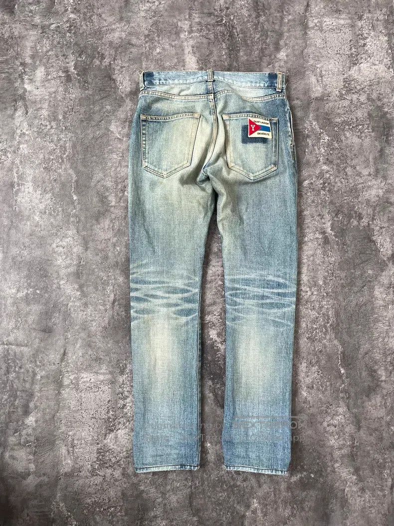 Saint Laurent Paris Saint Laurent Paris Light blue water-washed destroyed back Size US 28 / EU 44 - 7 Thumbnail