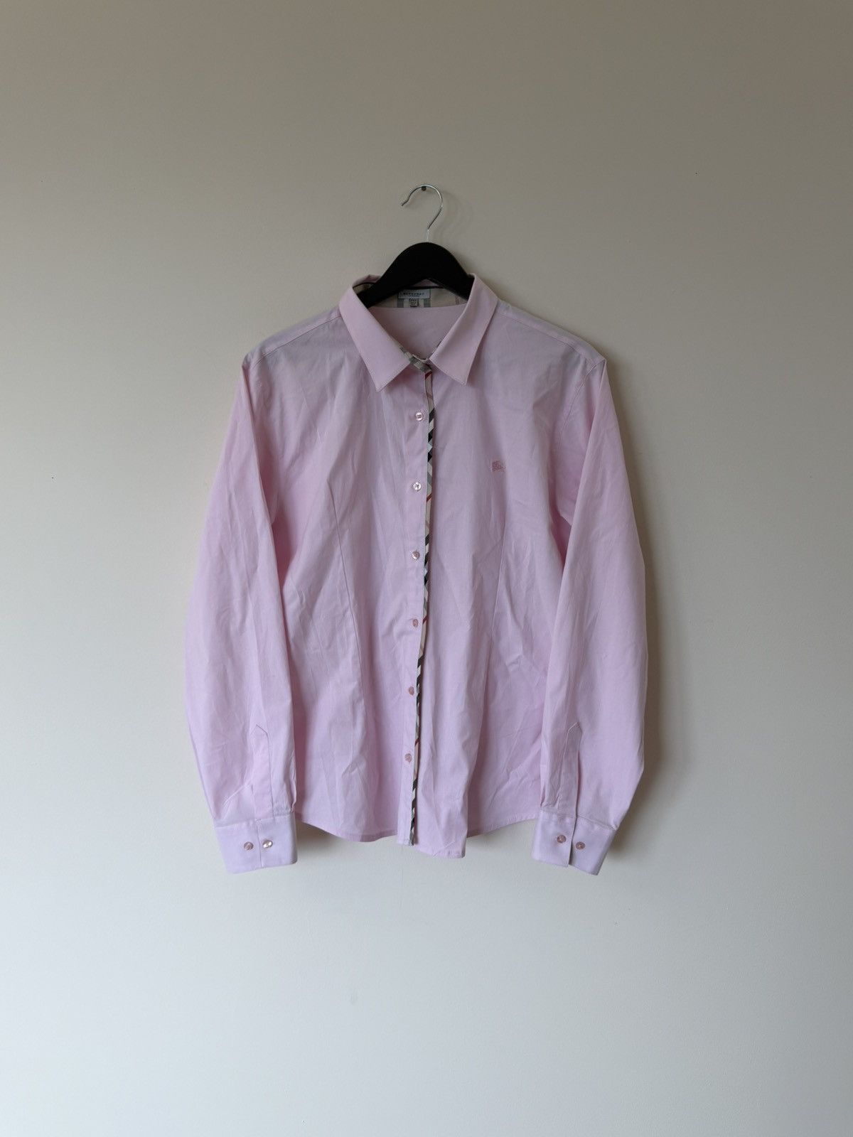 Burberry Burberry Luxury Y2K Shirt Pink Size US M / EU 48-50 / 2 - 1 Thumbnail