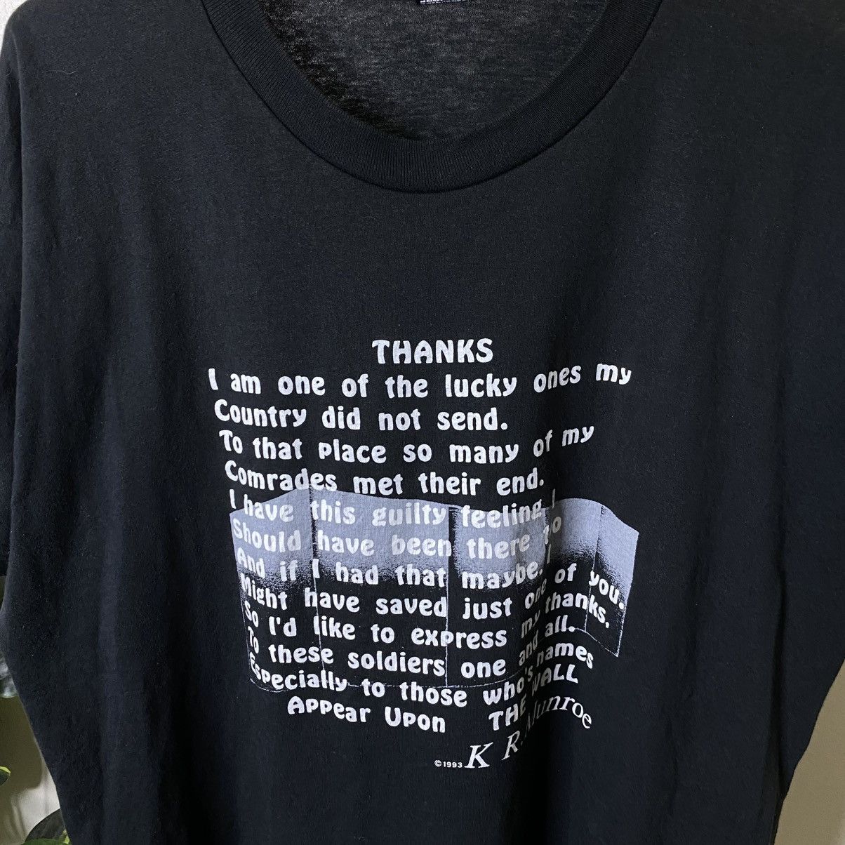 Vintage 1993 K R Munroe Quotes T Shirt Size US XL / EU 56 / 4 - 2 Thumbnail