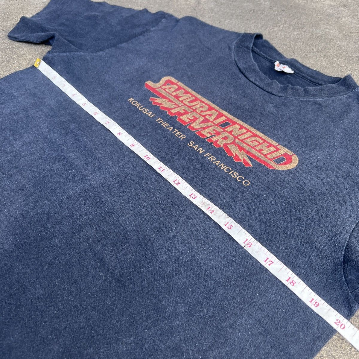 Vintage Rare 80s Samurai Night Fever comedy TV show Movie Tee Faded Size US L / EU 52-54 / 3 - 5 Thumbnail