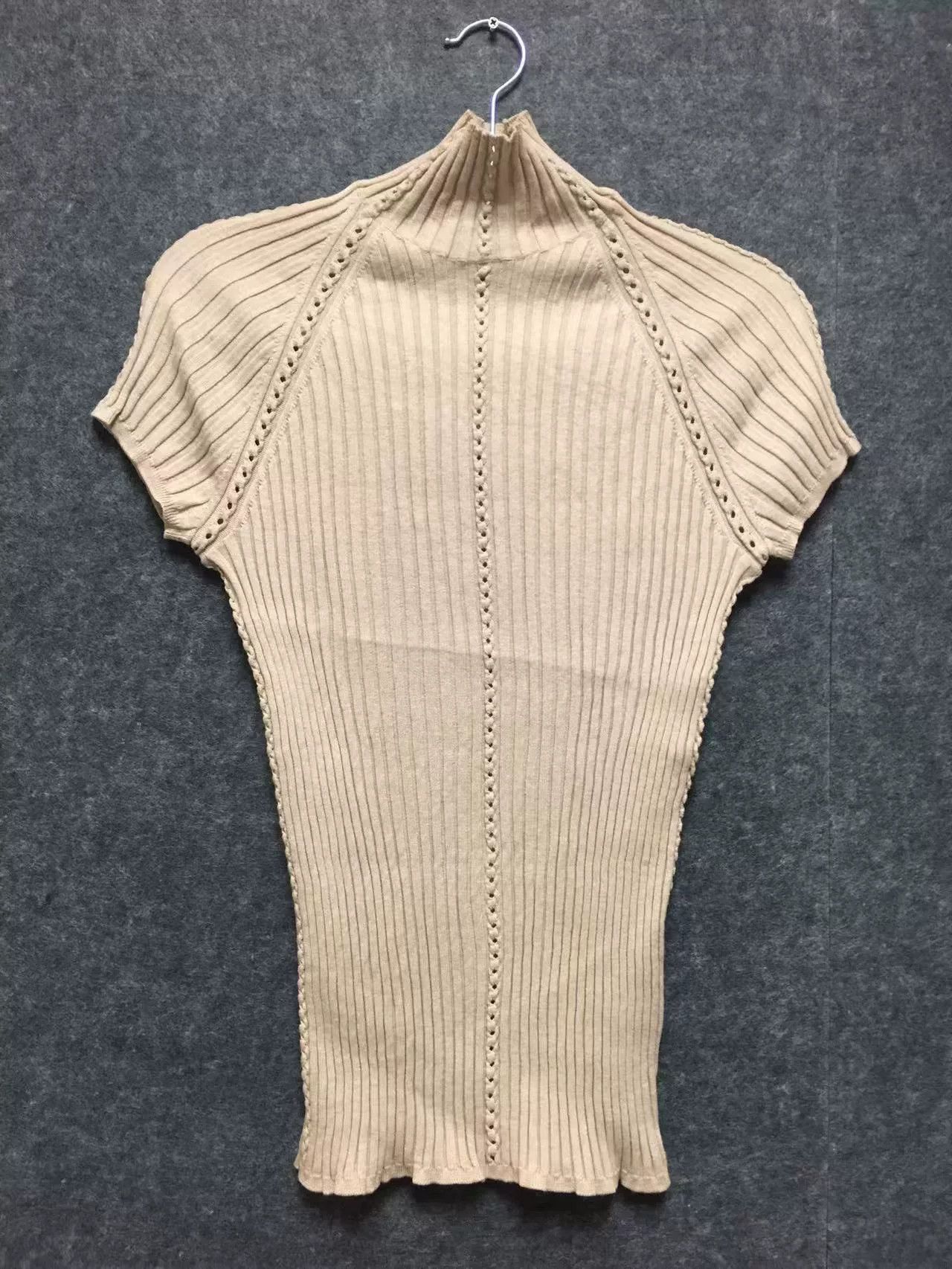 Hermes Hermès Mock Neck Knit Short Sleeve Size US S / EU 44-46 / 1 - 1 Thumbnail