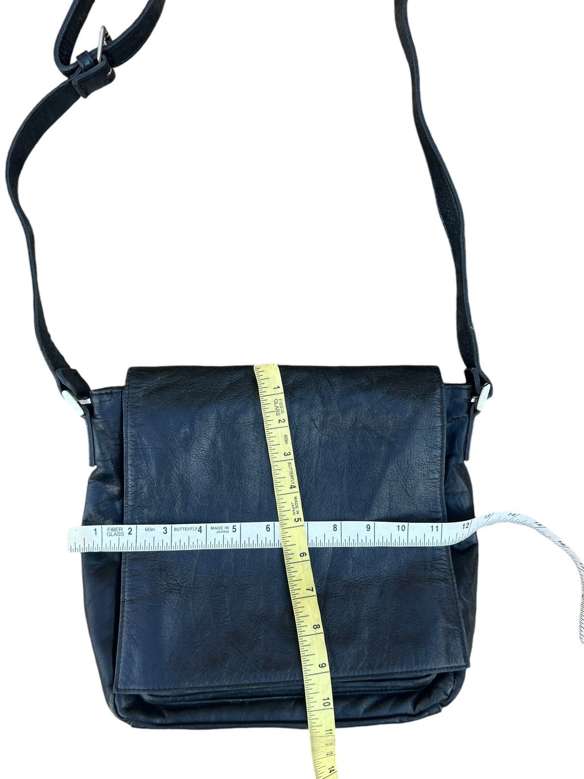 Japanese Brand × Leather Vintage pour deux ACCE. Japan Patina Leather Cargo Sling Bag Size ONE SIZE - 25 Thumbnail
