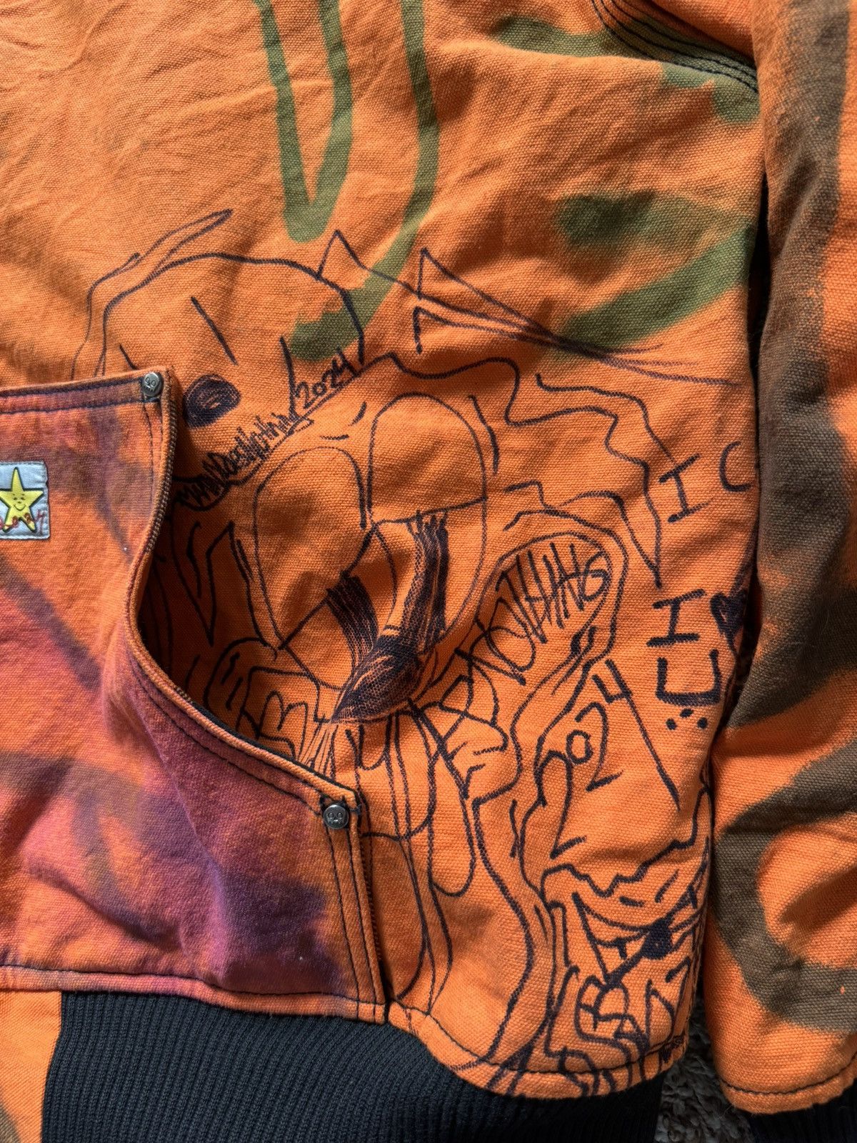 Asspizza Ass Pizza Therapy Reversible Work Jacket Orange Size US L / EU 52-54 / 3 - 7 Thumbnail