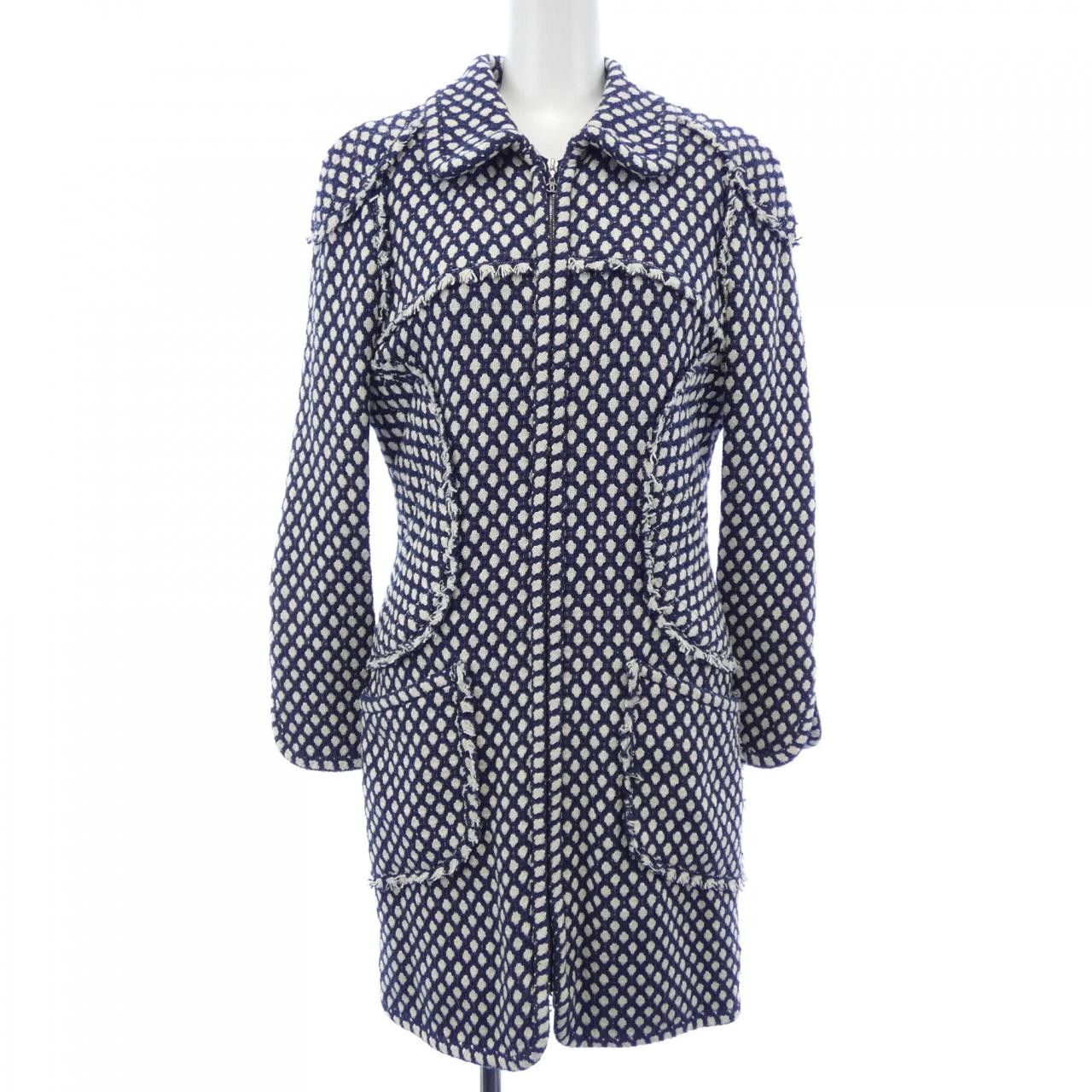 Chanel Chanel Chanel Coat Textile Outerwear P32956V23394 DUTY FREE for USA Size ONE SIZE - 1 Thumbnail