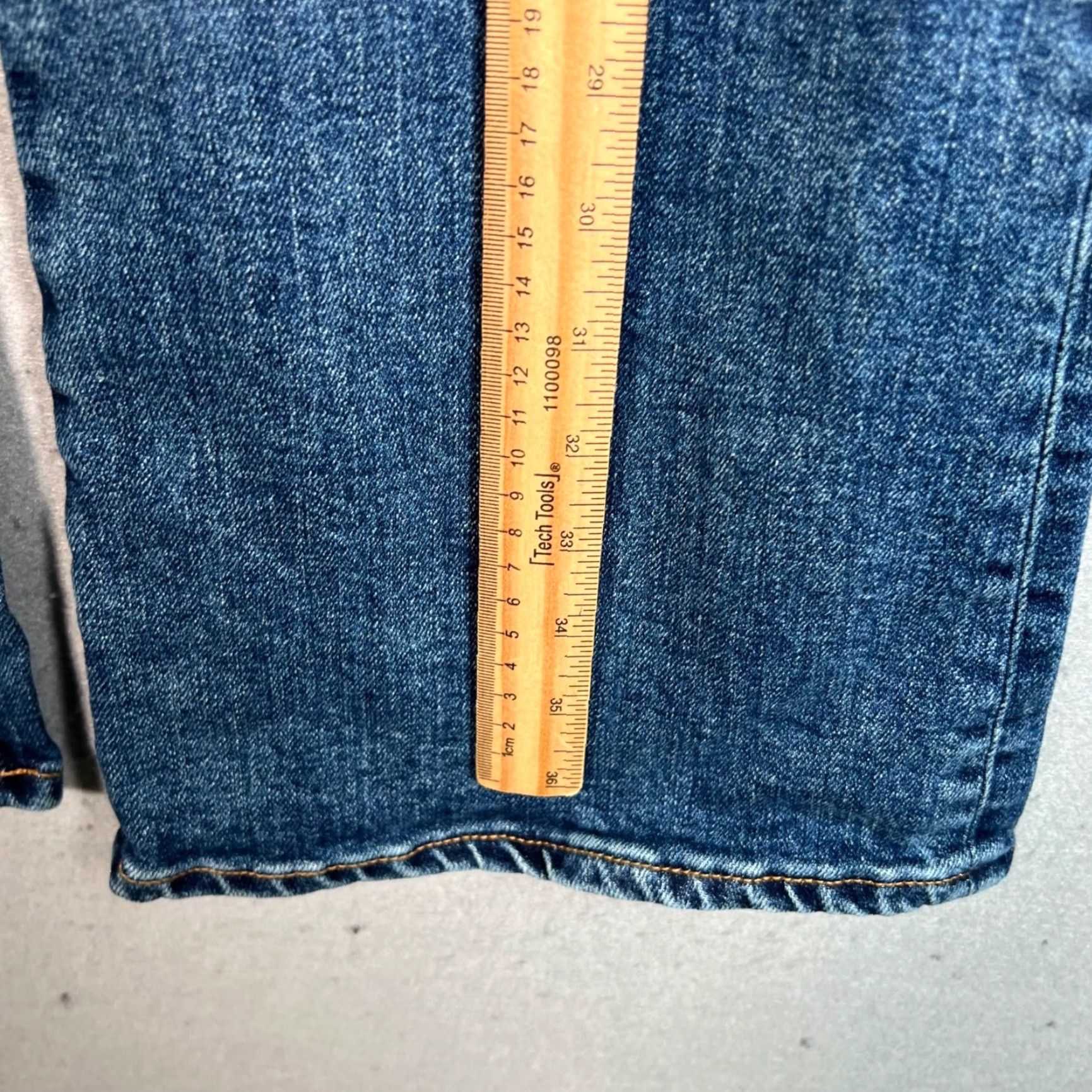 Vintage Lagua Gem Womens Jeans Blue Denim Lace-Up Front Flare Size 26 Size 26" / US 2 / IT 38 - 6 Thumbnail