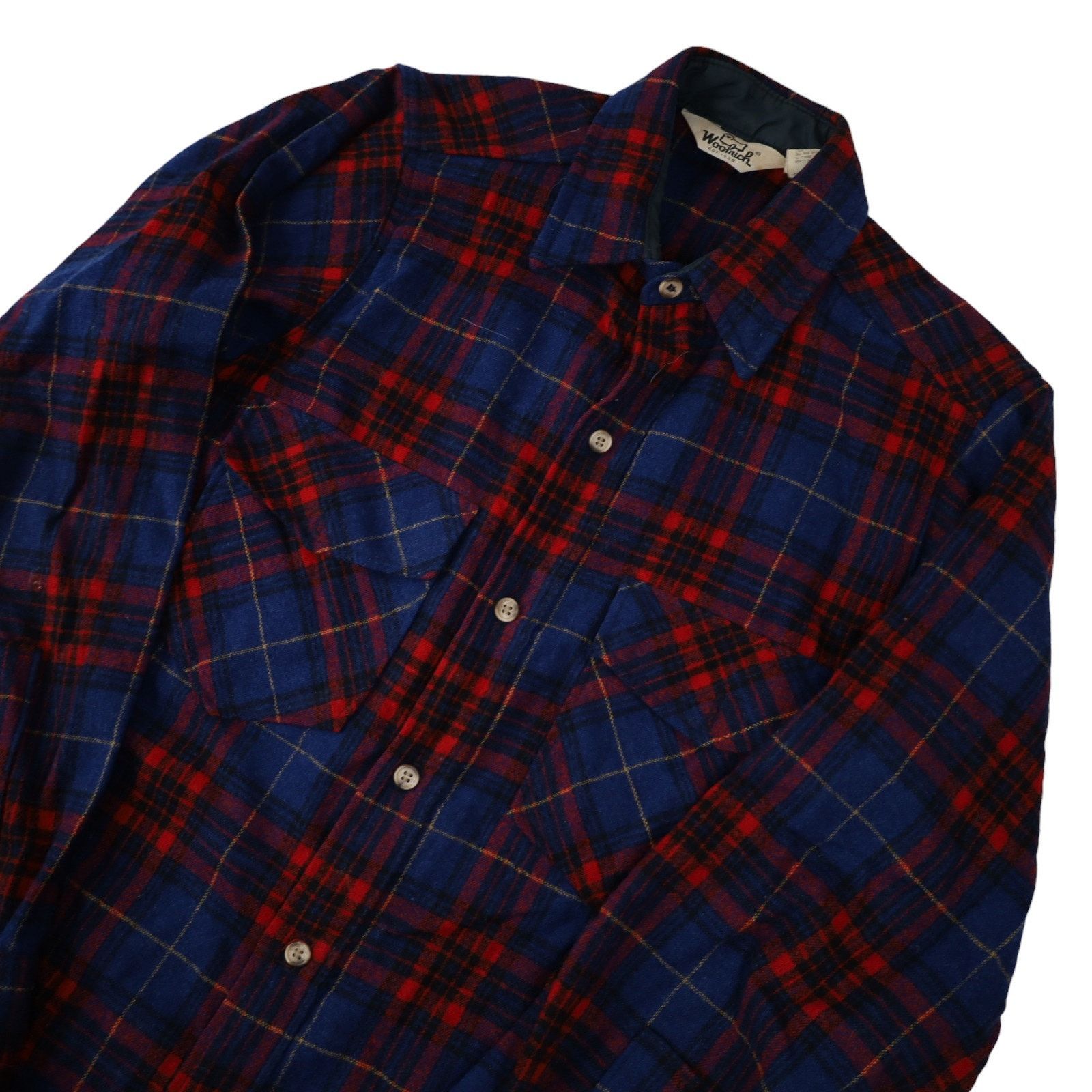 Vintage × Woolrich Woolen Mills Vintage Woolrich Plaid Check Wool Blend Button Down Shirt Size US S / EU 44-46 / 1 - 2 Thumbnail