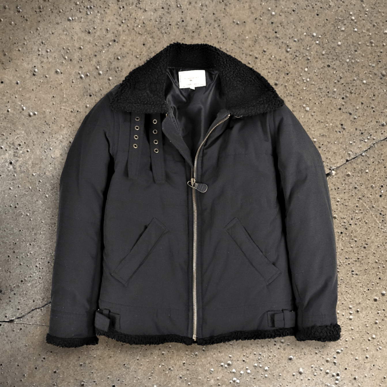 Avirex AVIREX Type B-3 Flight Bikers Black Rugged Jacket Size US M / EU 48-50 / 2 - 1 Thumbnail