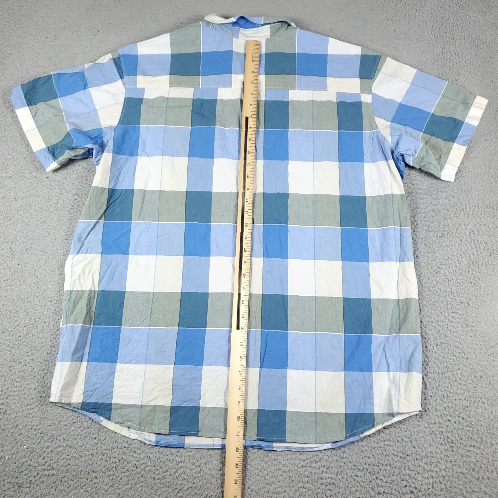 Vintage Columbia Shirt Mens 2XL Blue Plaid Short Sleeve Casual Button Up Size US XXL / EU 58 / 5 - 3 Thumbnail