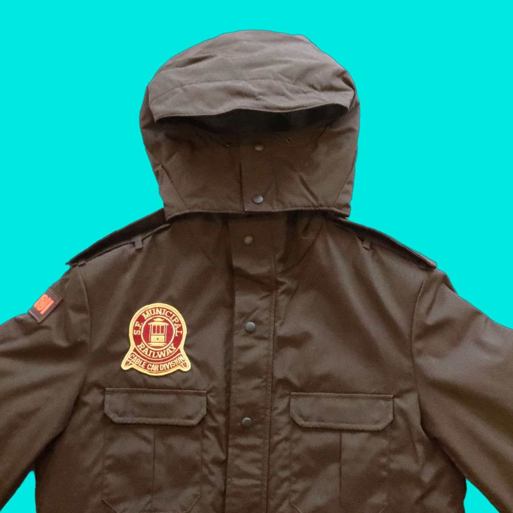 Vintage VINTAGE Blauer San Francisco Muni Gore Tex Work Jacket - Size M Brown Mens Jacket Size US M / EU 48-50 / 2 - 1 Thumbnail