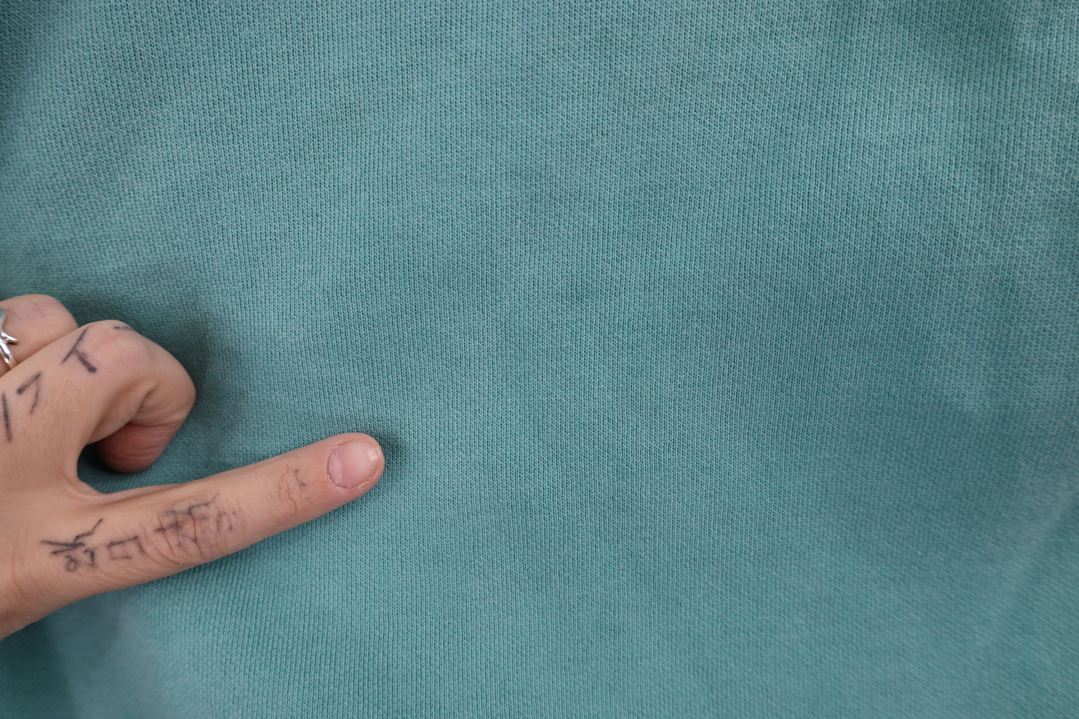 Vintage Deadstock Vintage 90s Streetwear Stonewash Sweatshirt Teal Size US XL / EU 56 / 4 - 4 Thumbnail