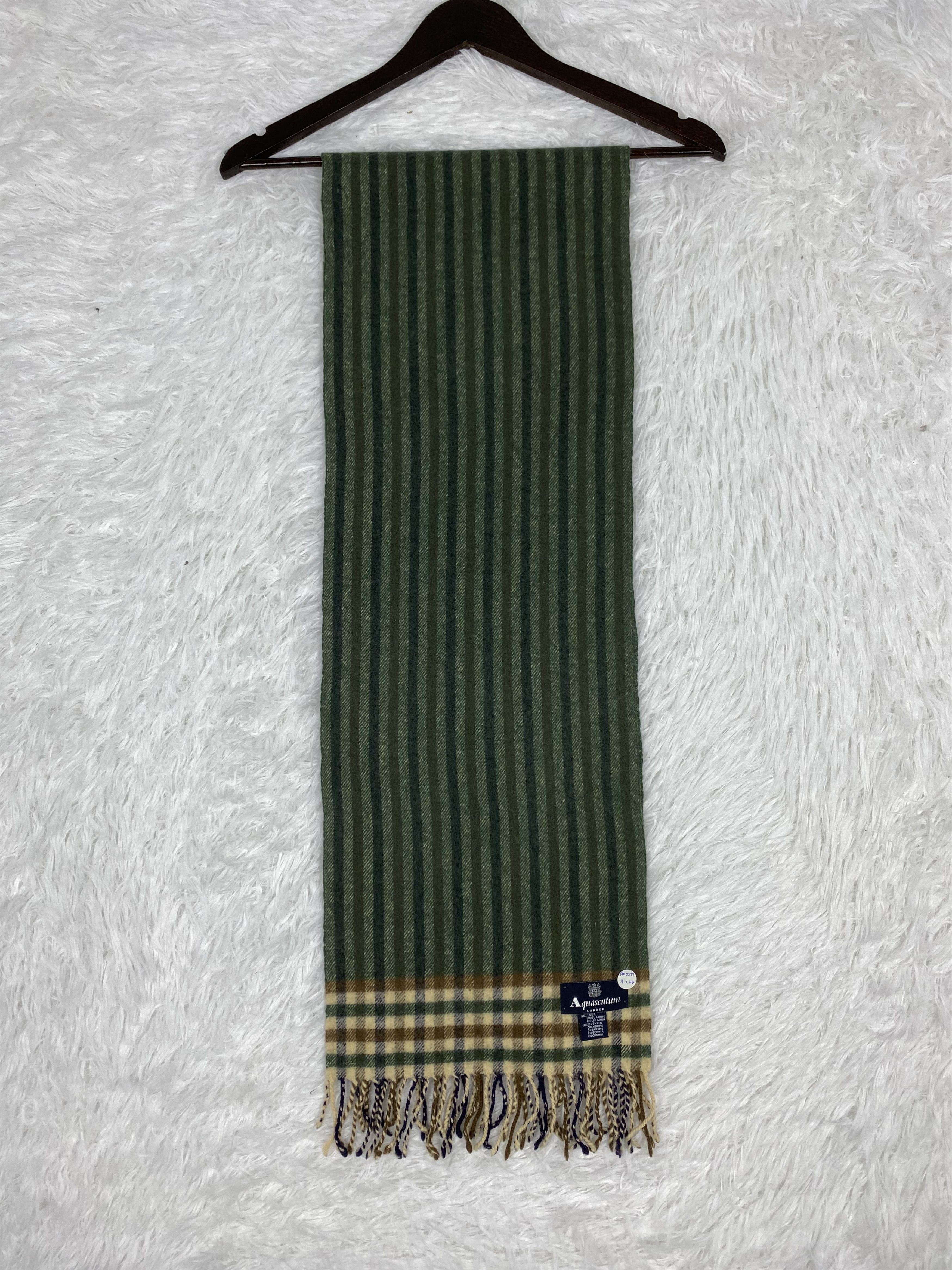 Aquascutum Vintage Aquascutum Scarf / Muffler Neckwear PM0077 Size ONE SIZE - 4 Thumbnail