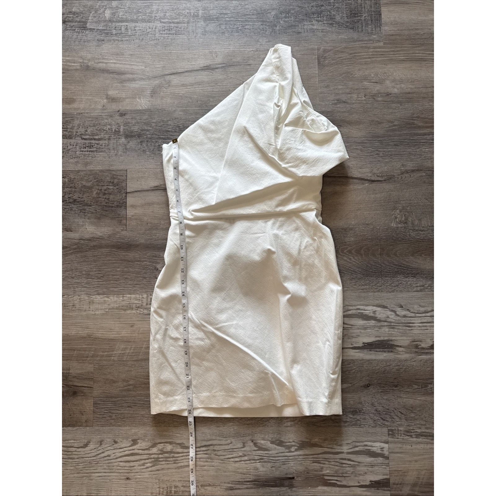 Zara NWT ZARA White Asymmetrical Mini Dress Strapless Size S Size S / US 4 / IT 40 - 8 Thumbnail
