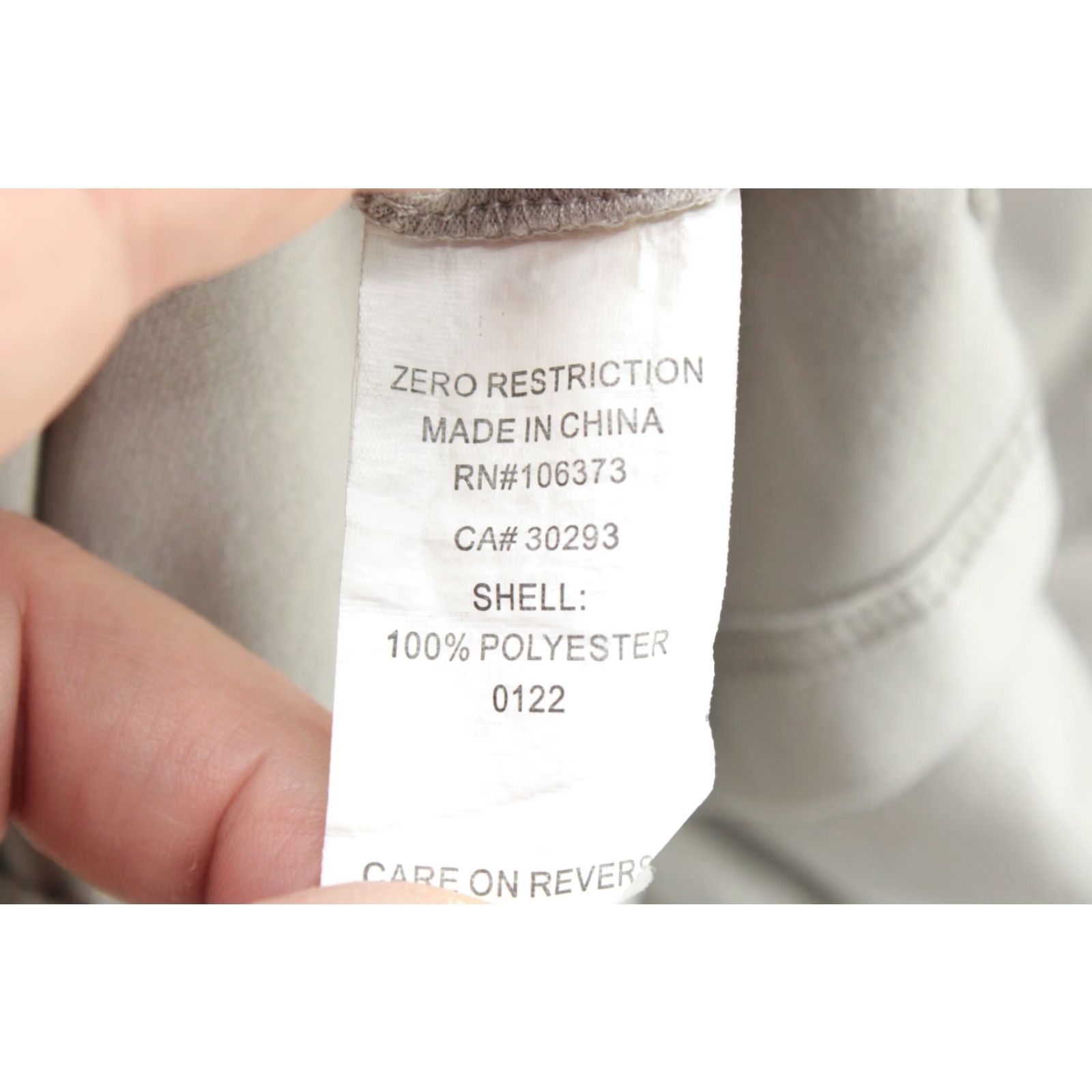 Vintage Zero Restriction Shirt Mens Large Beige Mock Neck Golf Shirt Performance Stretch Size US L / EU 52-54 / 3 - 6 Thumbnail