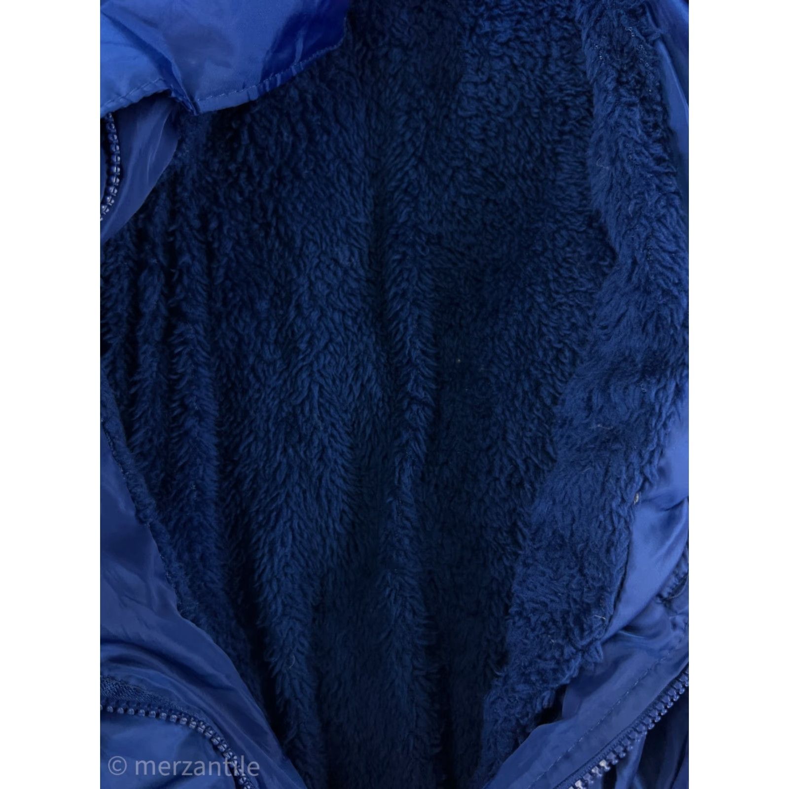 Uniqlo Michael F Collection Jacket Women Large Blue Puffer Fleece Lined Mock Neck Quilt Size L / US 10 / IT 46 - 4 Thumbnail