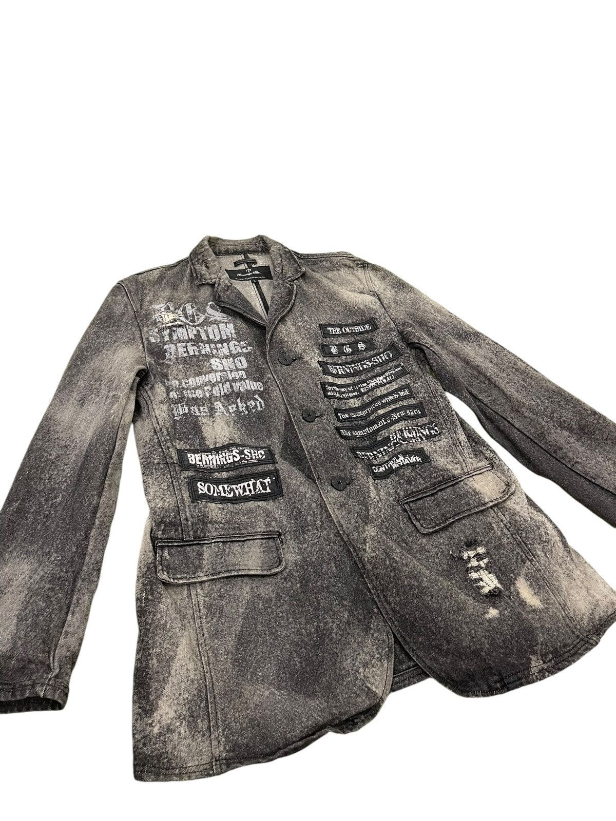 Hysteric Glamour Button Jacket Berning Sho Anarchy Acid Wash Slim 5🟩9 Size US S / EU 44-46 / 1 - 1 Thumbnail