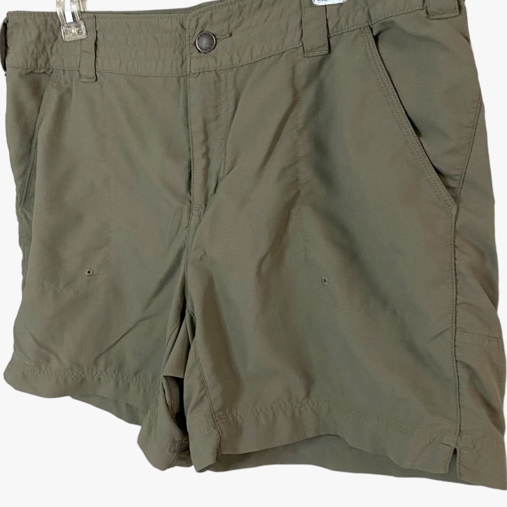 Vintage Columbia Silver Ridge Utility Shorts Womens 14 Green Hiking Outdoor Utility Pants Size 36" / US 14 / IT 50 - 2 Thumbnail