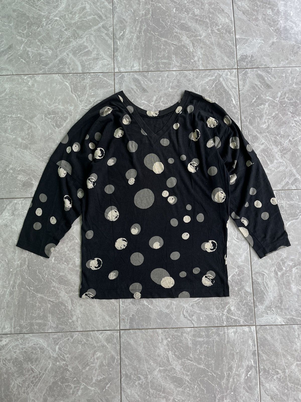 Issey Miyake Plantation By Issey Miyake Polkadot Longsleeve Size M / US 6-8 / IT 42-44 - 1 Thumbnail
