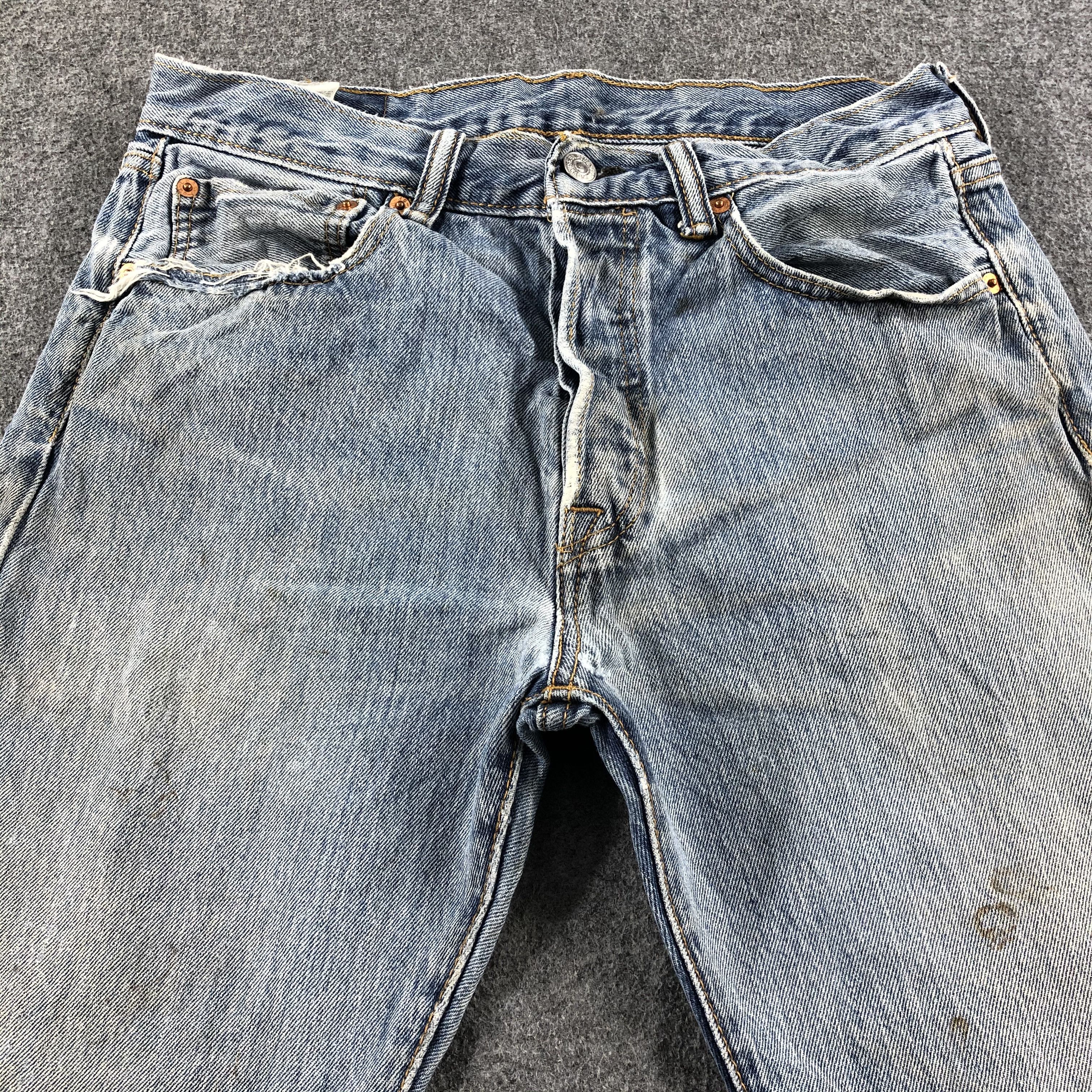 Levi's Vintage Blue Wash Levis 501 Jeans-J2669 Size US 31 - 3 Thumbnail