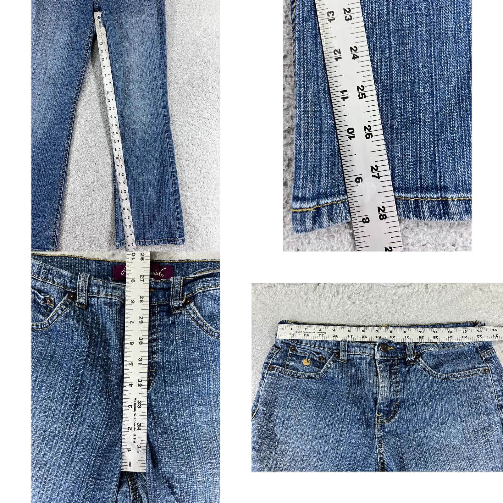 Gloria Vanderbilt Gloria Vanderbilt Jeans Womens 6 Blue Denim Bootcut Mid Rise Cotton 27x28 Size 28" / US 6 / IT 42 - 8 Thumbnail