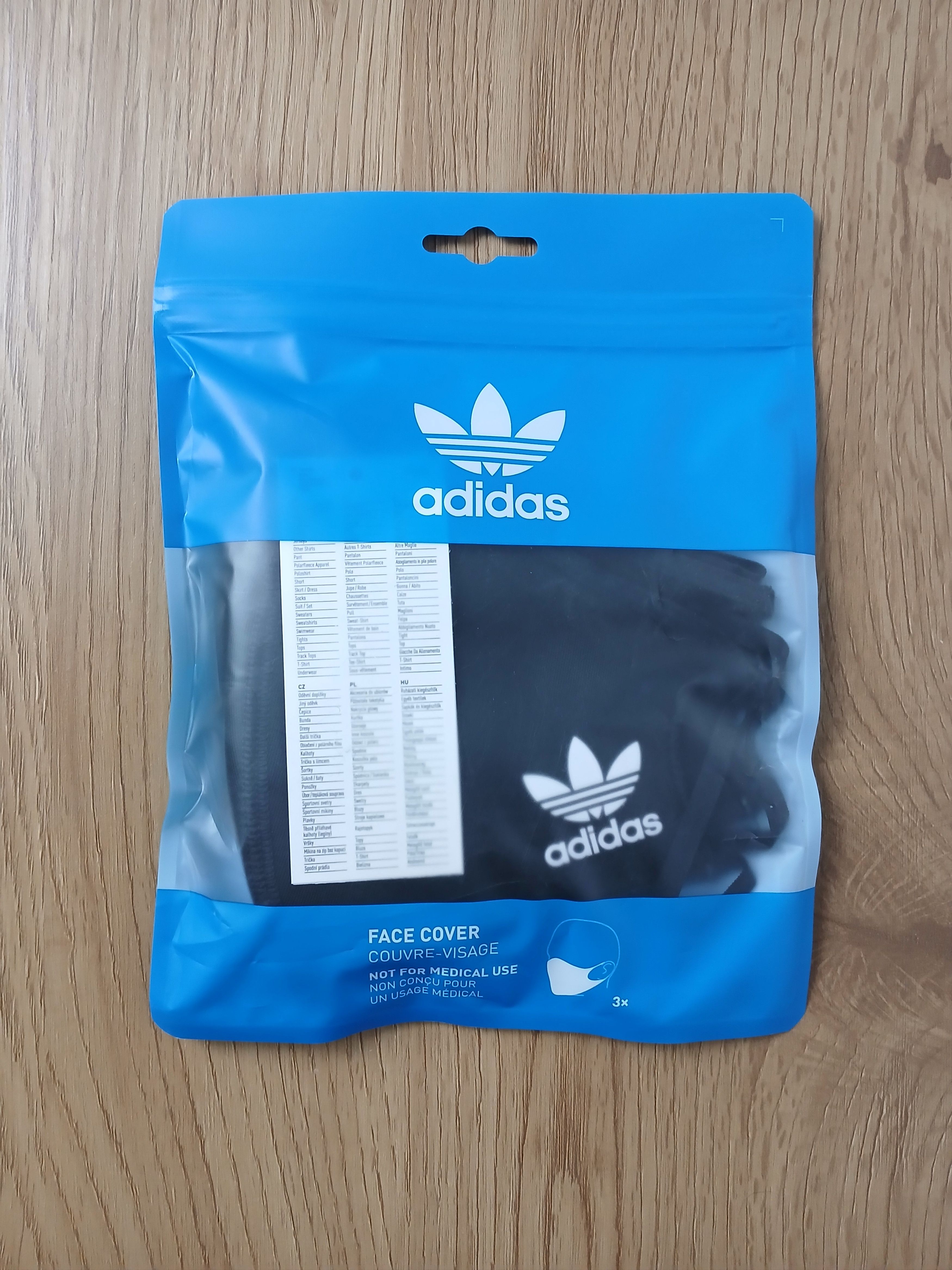 Adidas Adidas Face Cover Mask 3 Pieces Pack SIZE M Size ONE SIZE - 1 Thumbnail