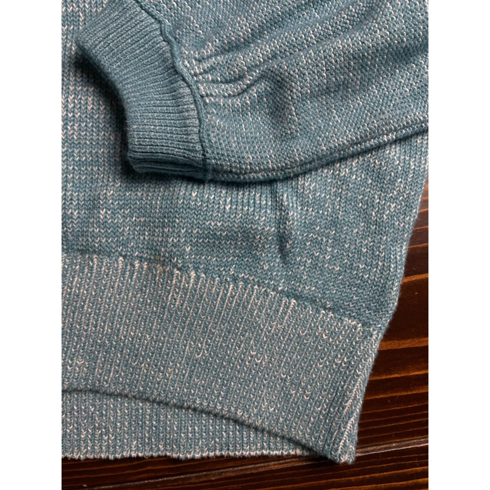 Vintage SO Sweater Women’s Medium Blue Crew Neck Pullover Knit Solid Vint? No vintage. Size M / US 6-8 / IT 42-44 - 3 Thumbnail