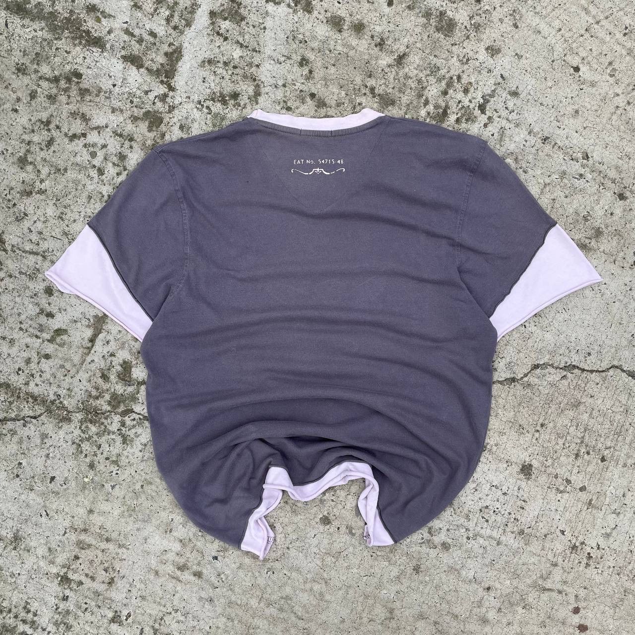 POST ARCHIVE FACTION (PAF) Vintage Archival George V Neck T-shirts Big Logo Y2K 00s USA Size US M / EU 48-50 / 2 - 2 Thumbnail