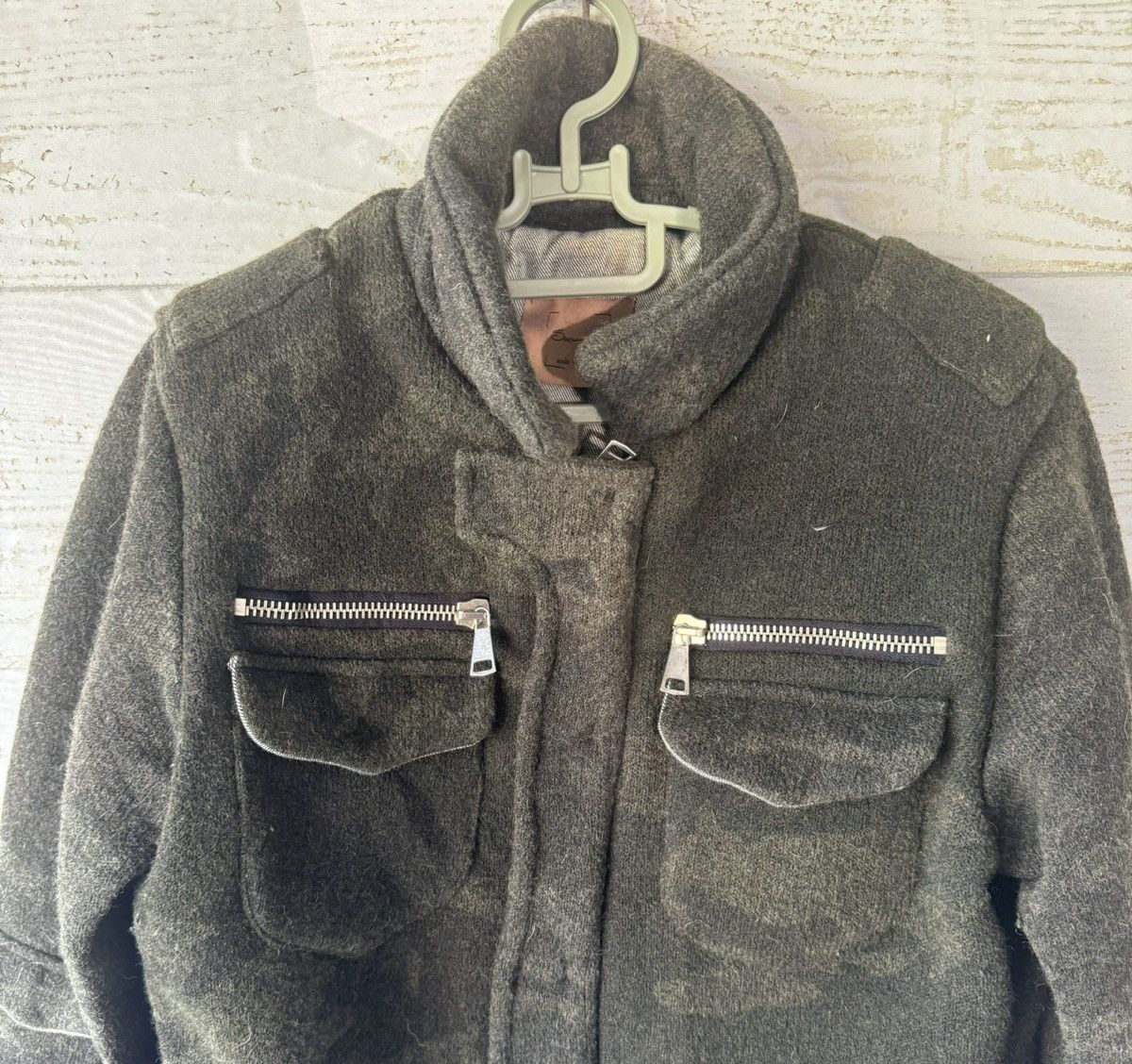 Other SPANA JACKET WOOL CAMO ARMY ITALY Size US L / EU 52-54 / 3 - 4 Thumbnail