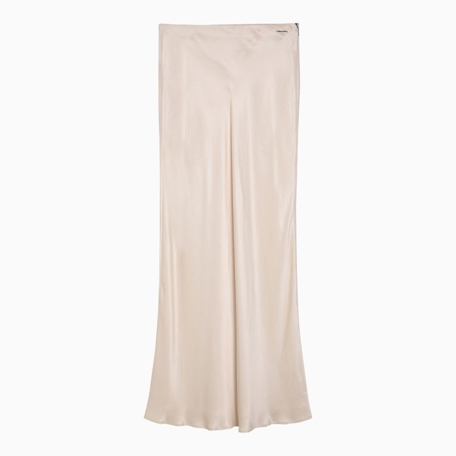 Calvin Klein o1d2blof0824 Viscose Blend Long Skirt in Light Pink Size 27" / US 4 / IT 40 - 1 Thumbnail