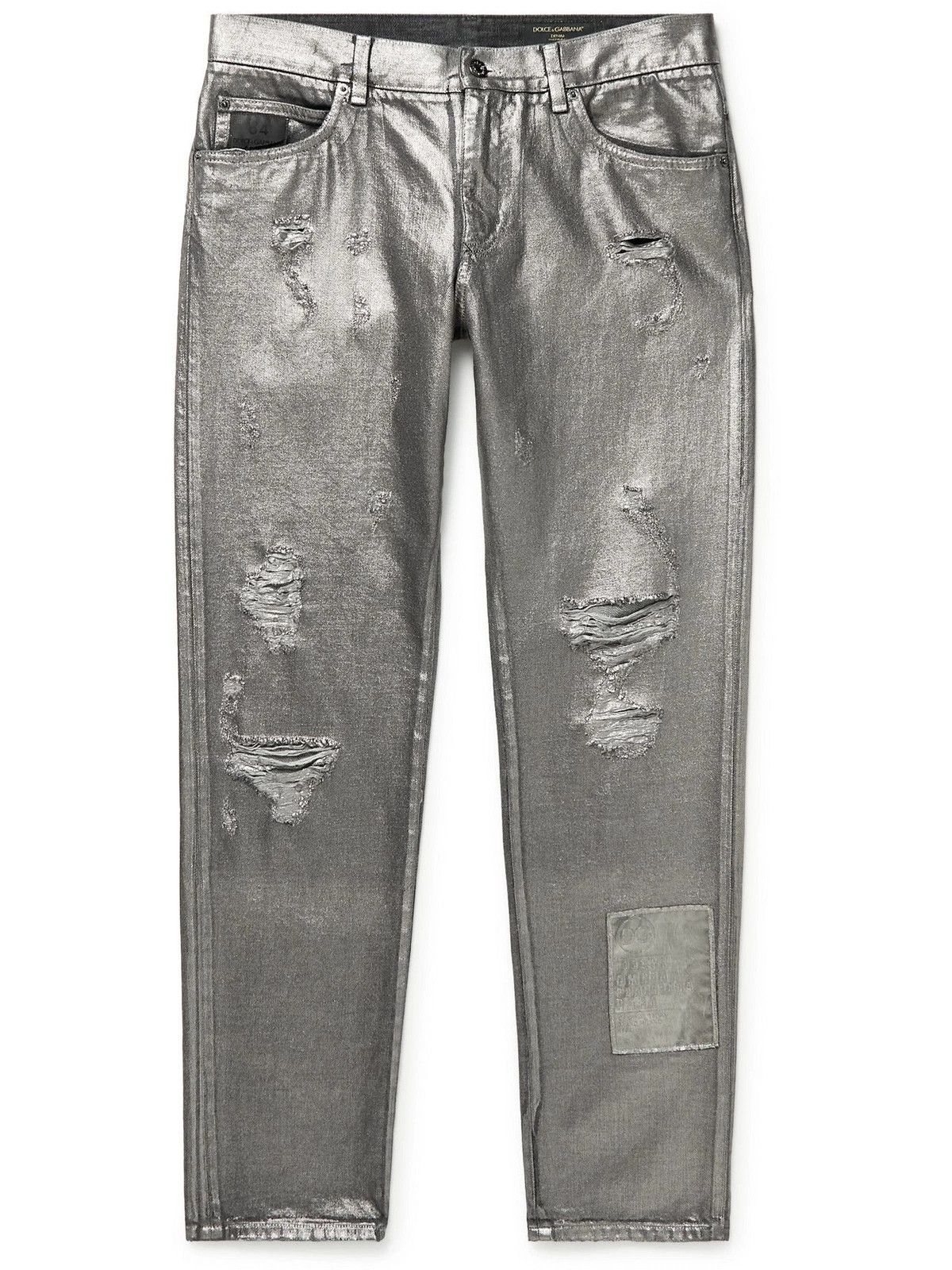Dolce & Gabbana o1y0125 Logo Jeans in Grey Size US 38 / EU 54 - 1 Thumbnail