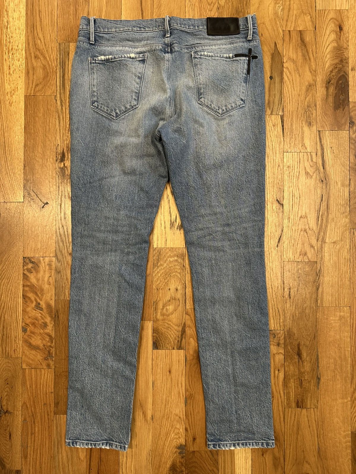 Rta Rta Small White Spell Blue Denim Jeans Size 34 Size US 34 / EU 50 - 2 Thumbnail